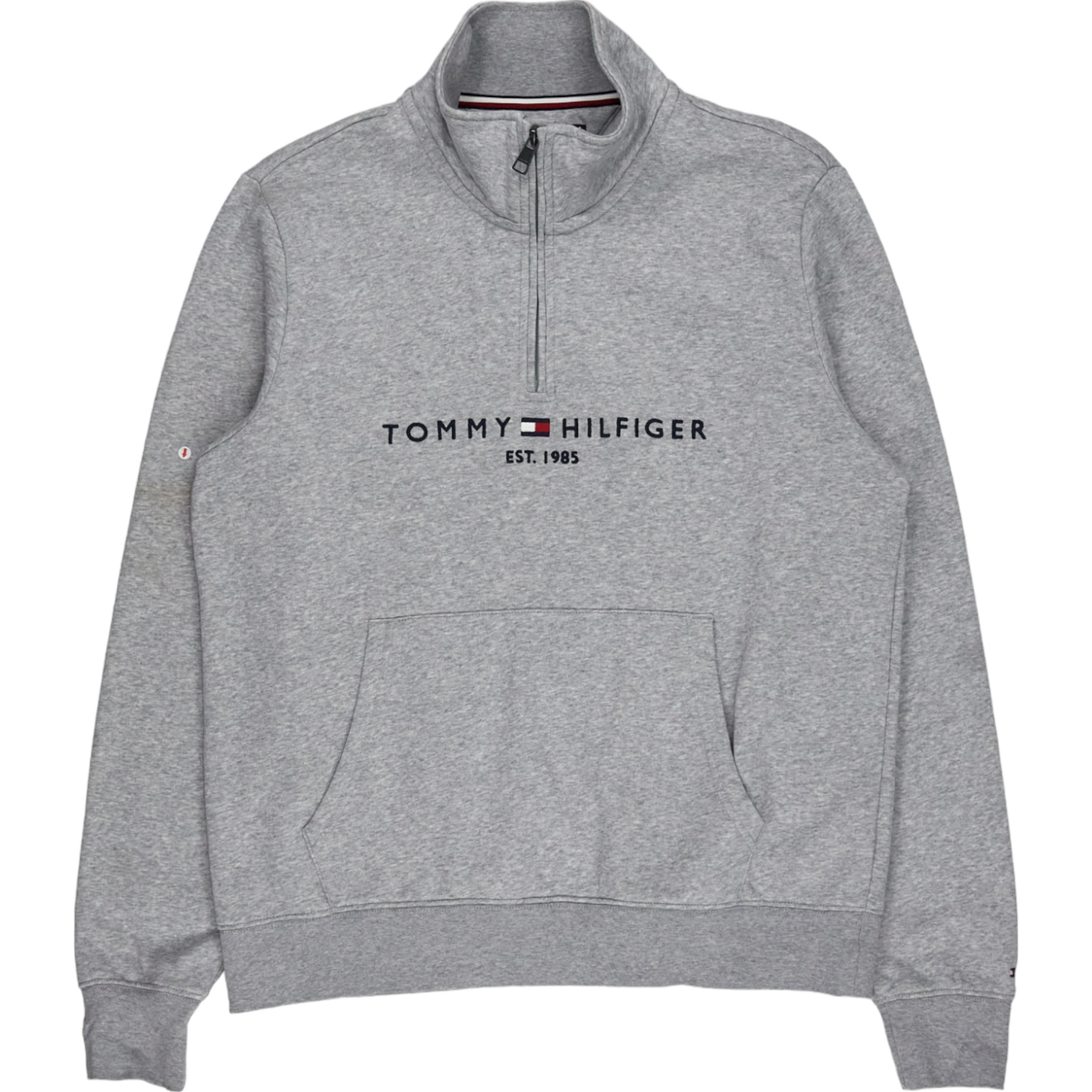 Tommy Hilfiger Grey Marl Zipped Sweatshirt