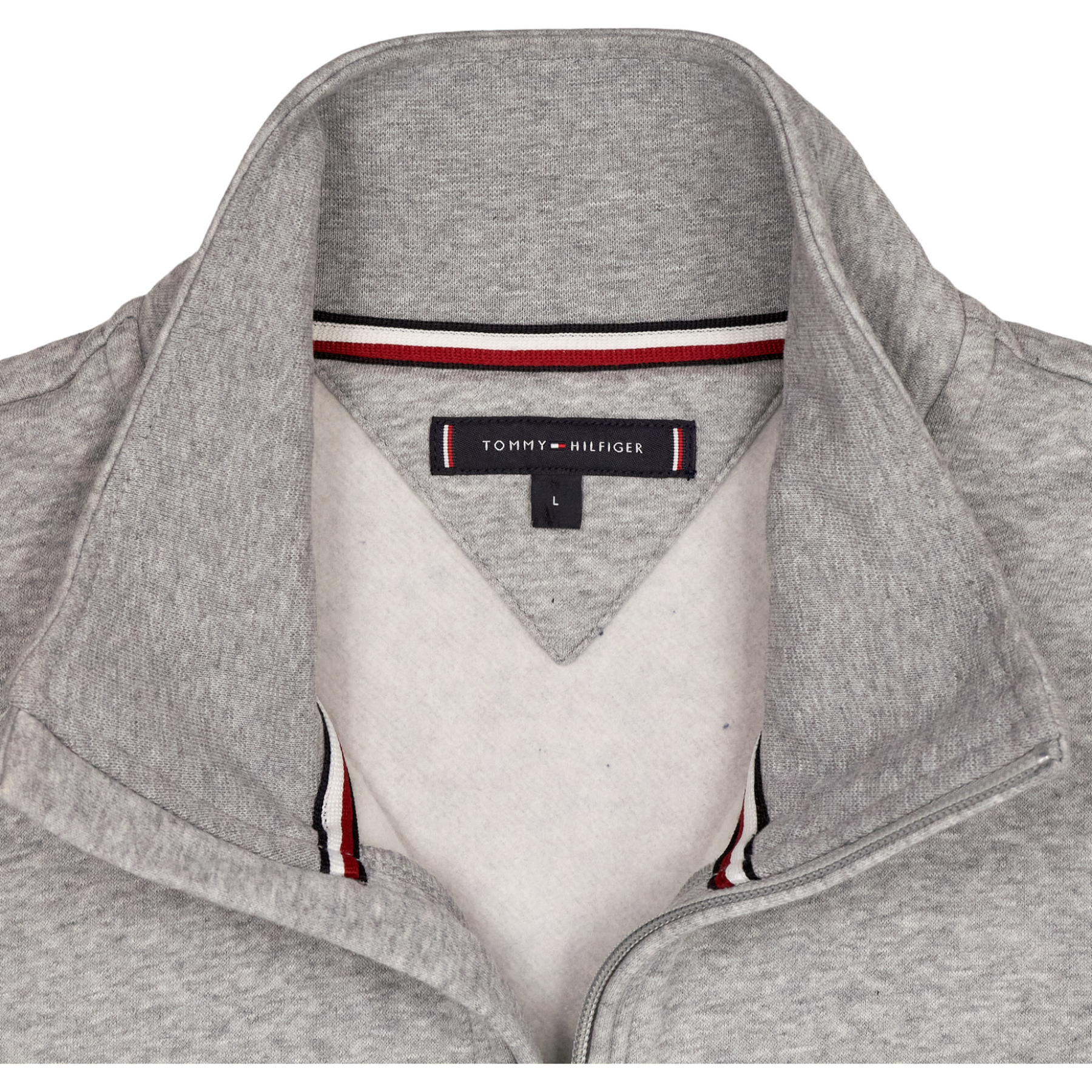 Tommy Hilfiger Grey Marl Zipped Sweatshirt