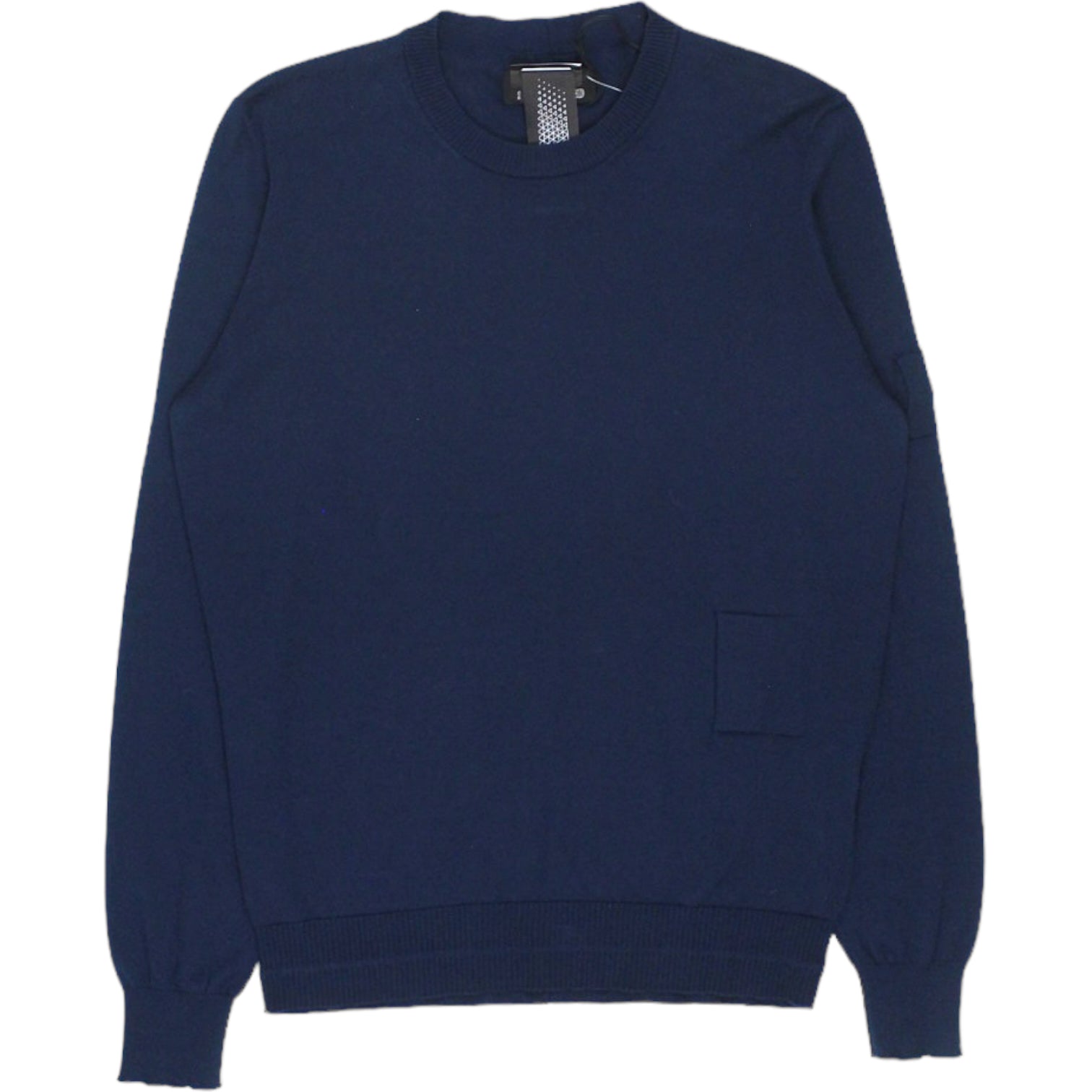 Stone island Navy Soft Cotton Light Guage Crew Knit Jumper