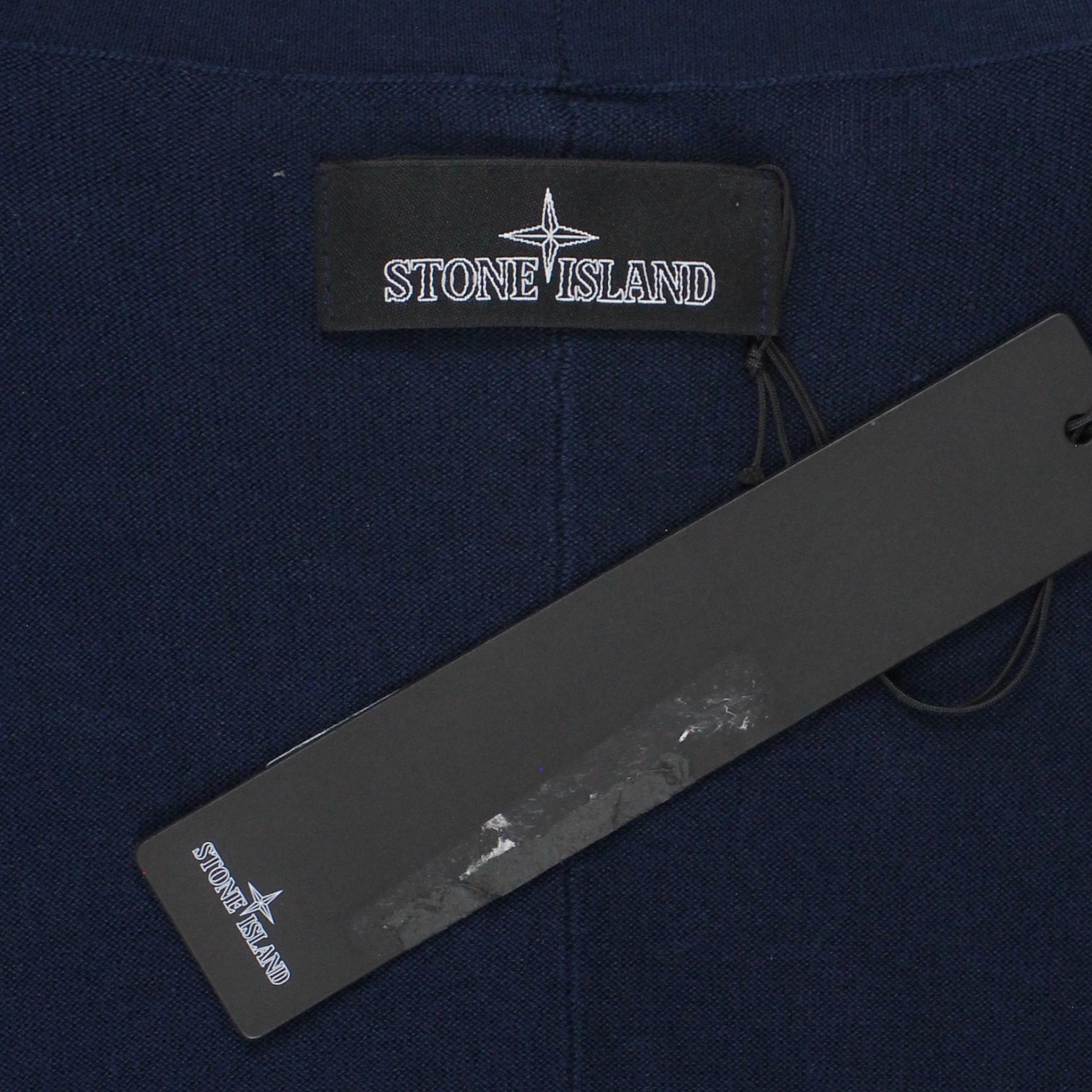 Stone island Navy Soft Cotton Light Guage Crew Knit Jumper