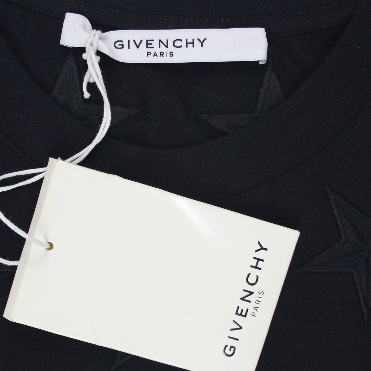 Givenchy Black Embroidered Star Tee