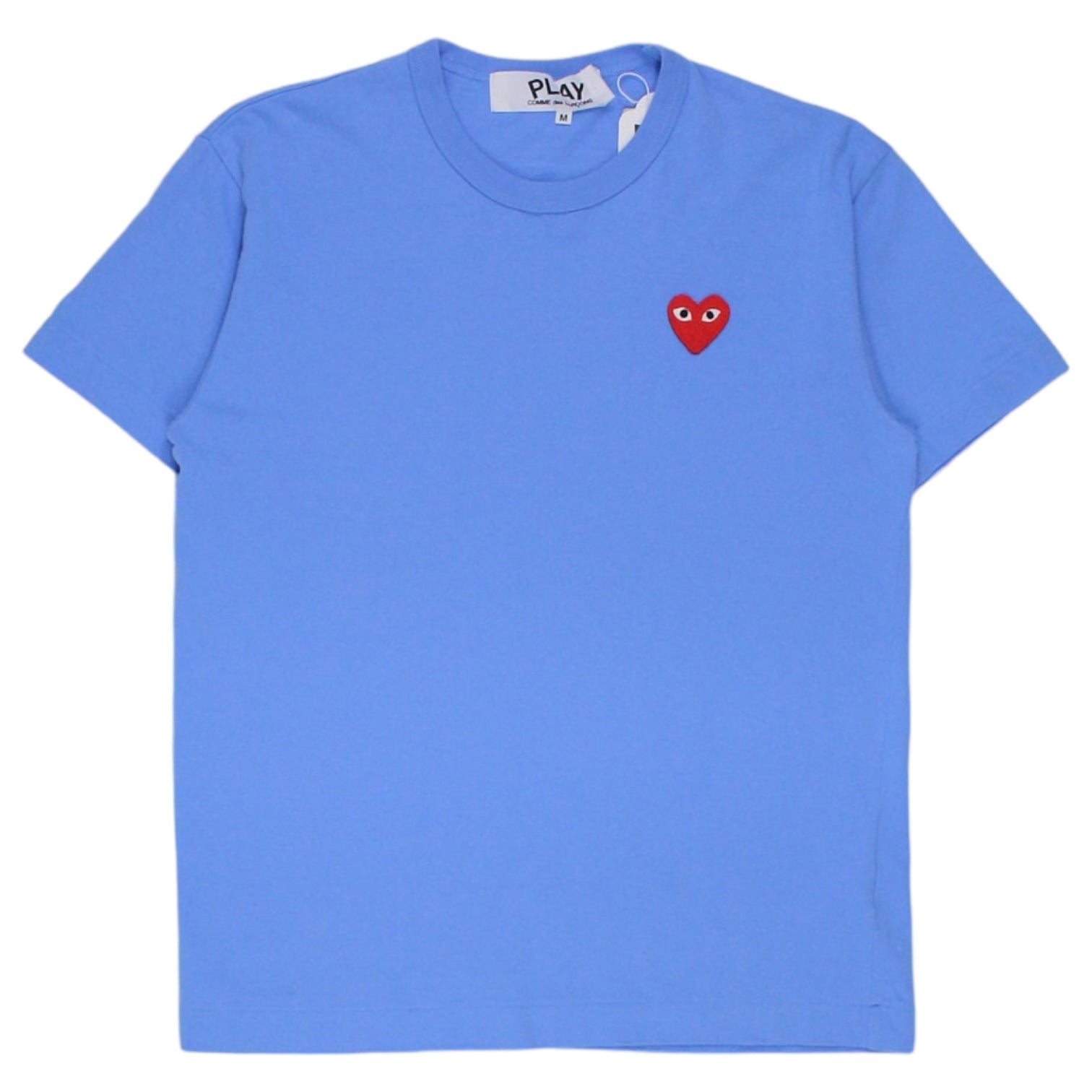Comme Des Garcons Blue Play Logo Tee