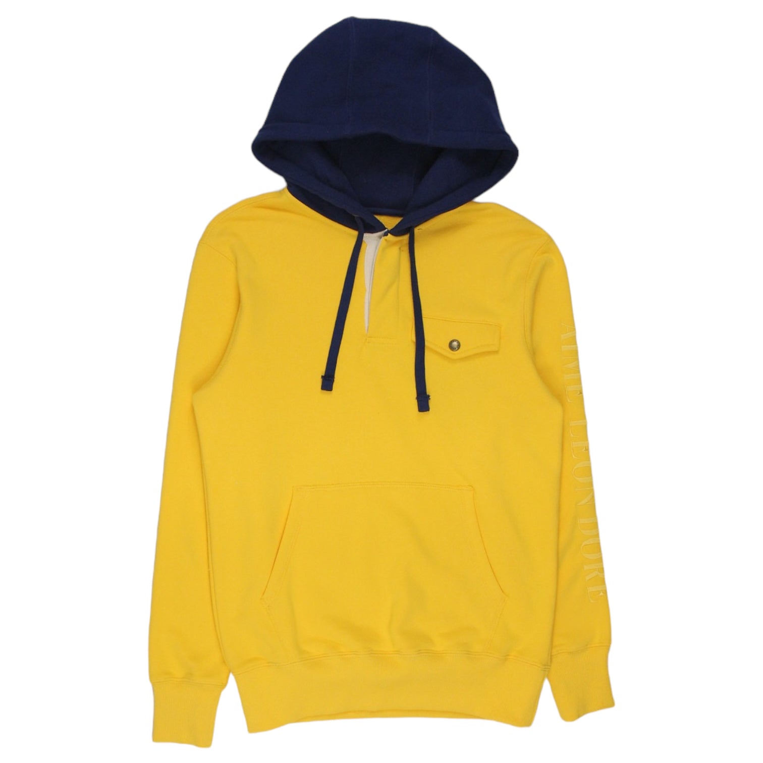 Aime Leon Dore Yellow Terry Rugby Hoody