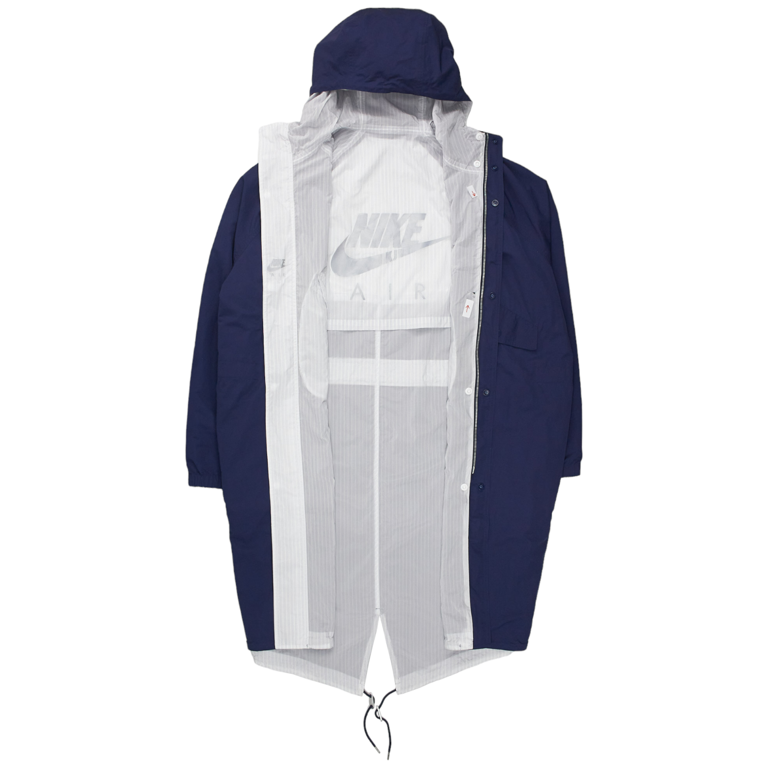 Nike Air Navy/Stripe Reversible Rain Parka