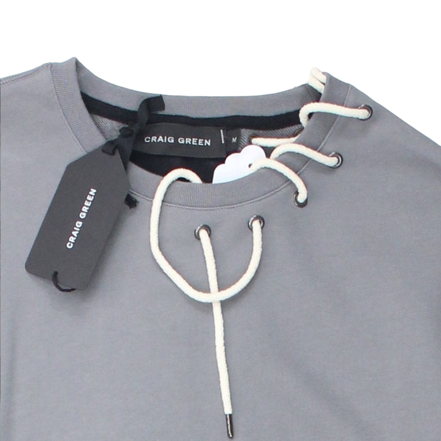 Craig Green Grey Laced Crew Sweatshirt