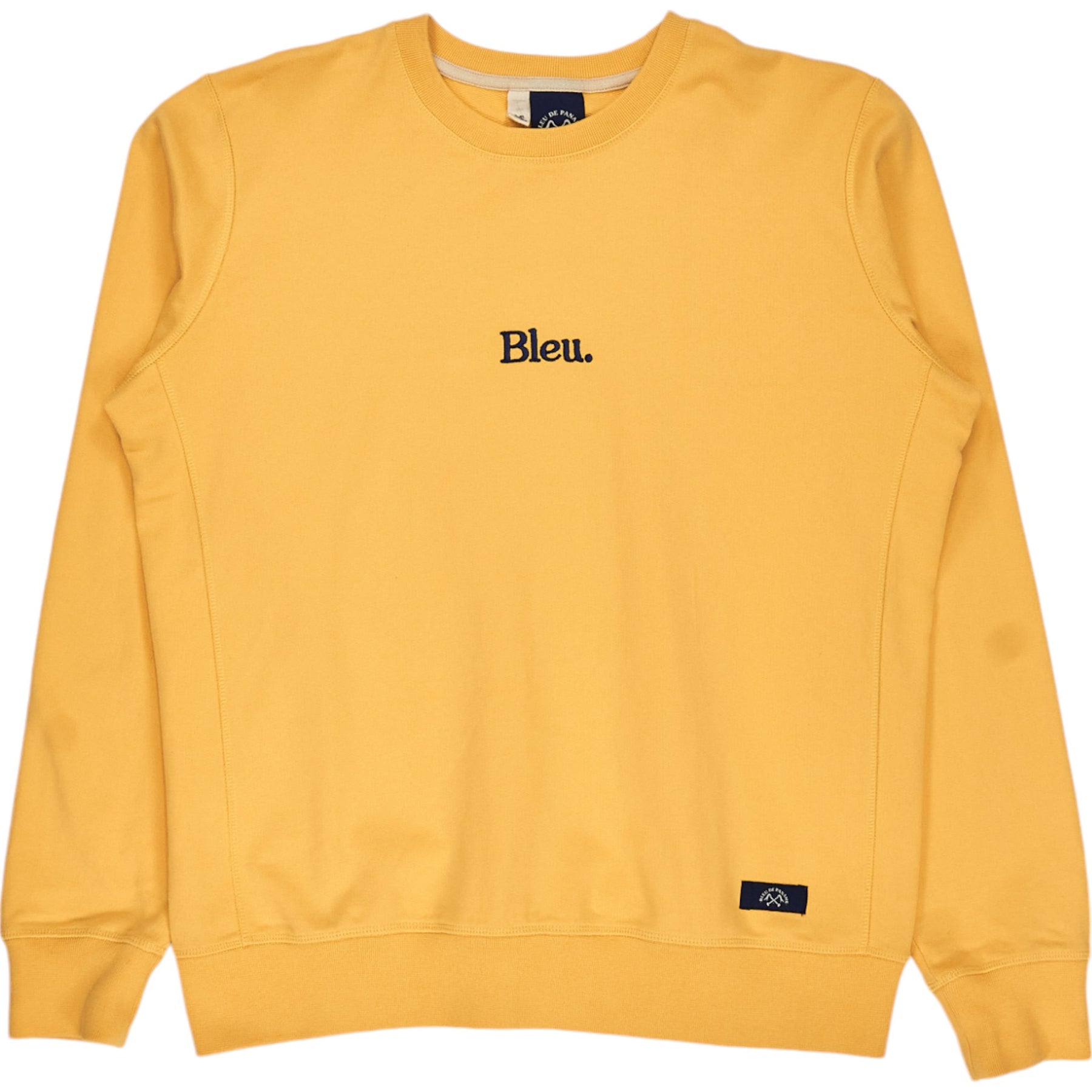 Bleu De Paname Yellow Embroidered Crew Sweat