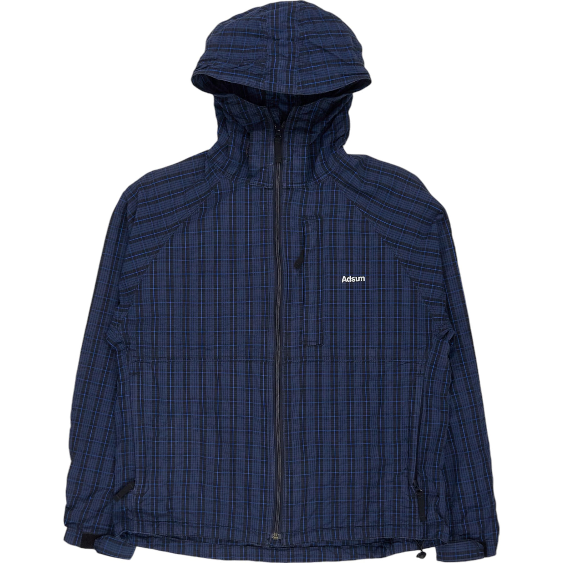 Adsum Navy/Blue Plaid Windcheater