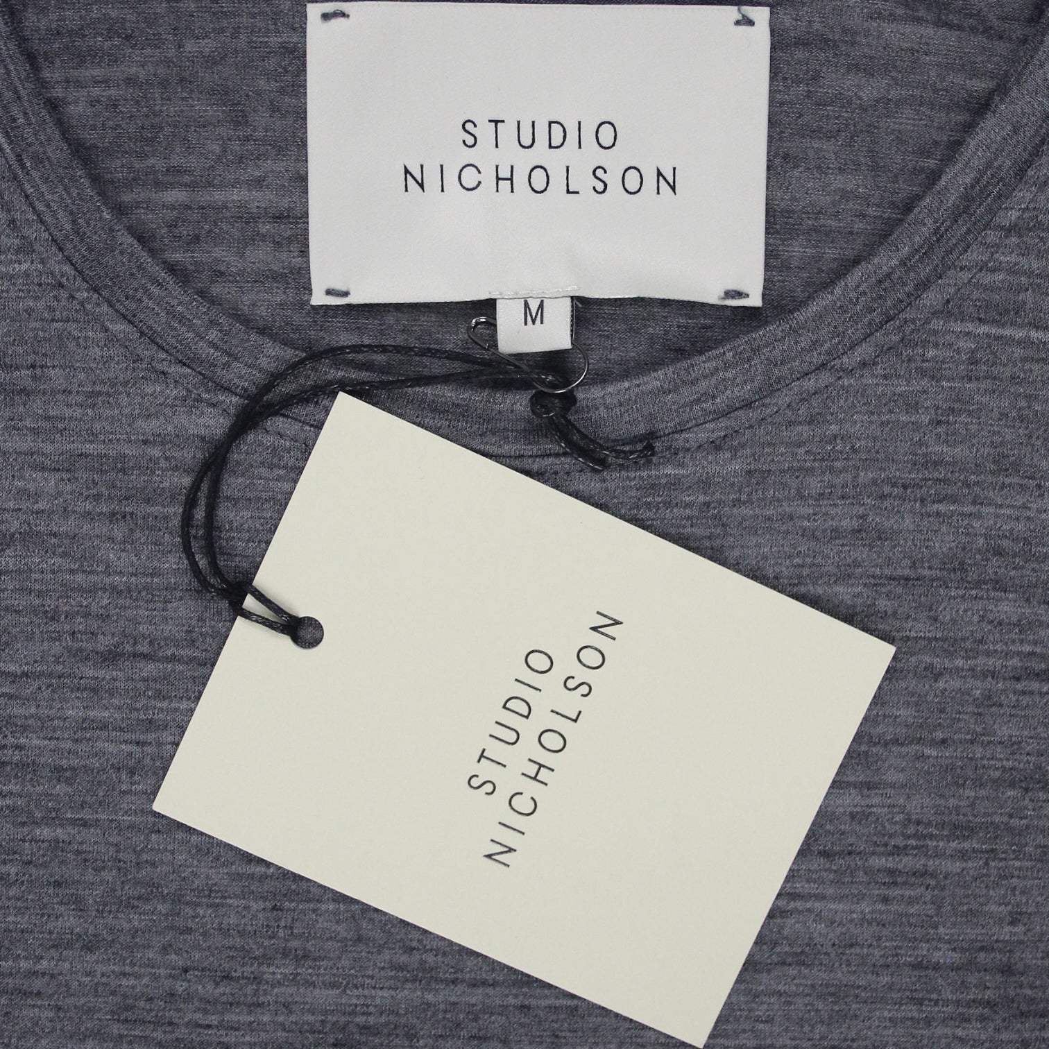 Studio Nicholson Grey Classic Long Sleeve Tee