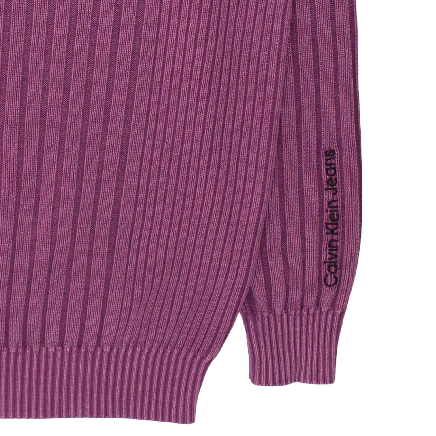 Calvin Klein Jeans Purple Rib Stripe Sweater
