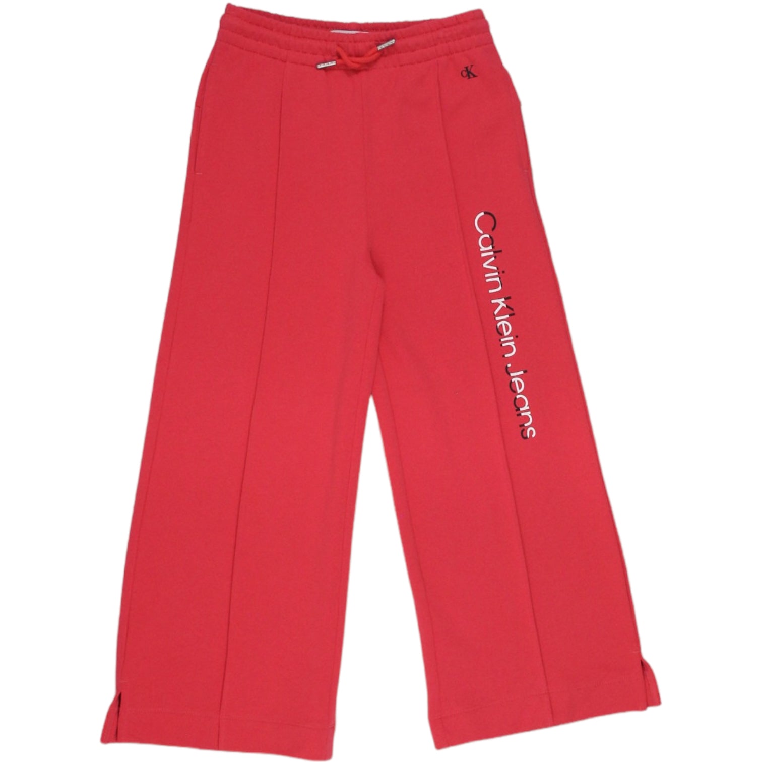 Calvin Klein Jeans Pink Hero Logo Wide Sweatpants UK 8| Shop from