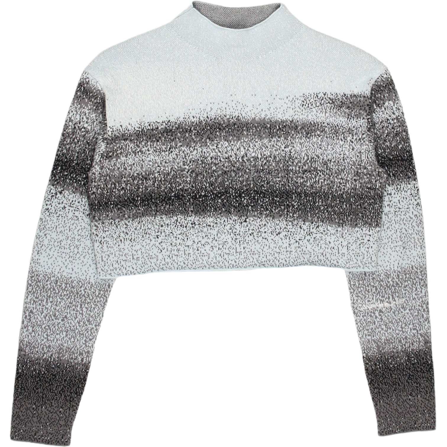 Calvin Klein Blue Spray Jacquard Sweater