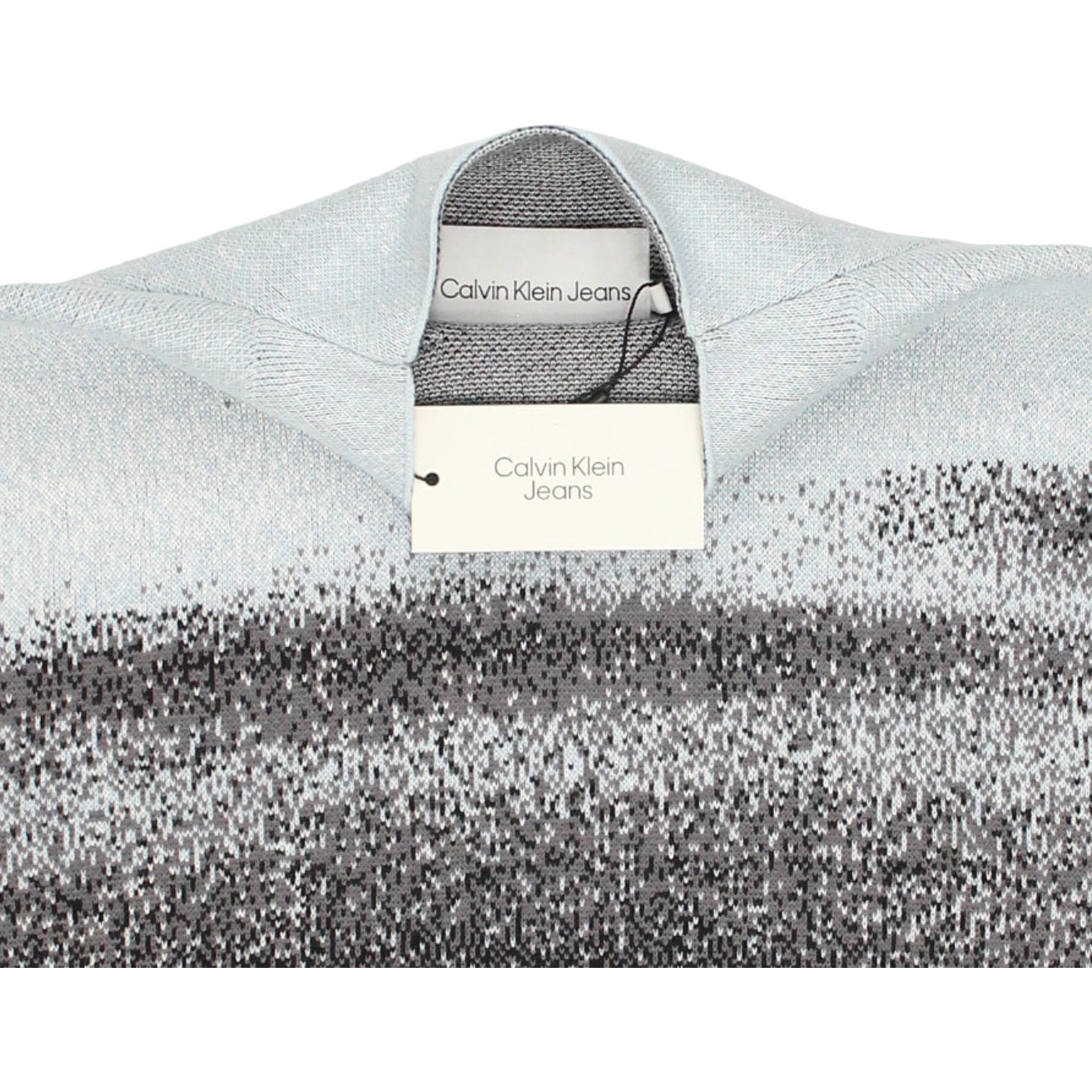 Calvin Klein Blue Spray Jacquard Sweater