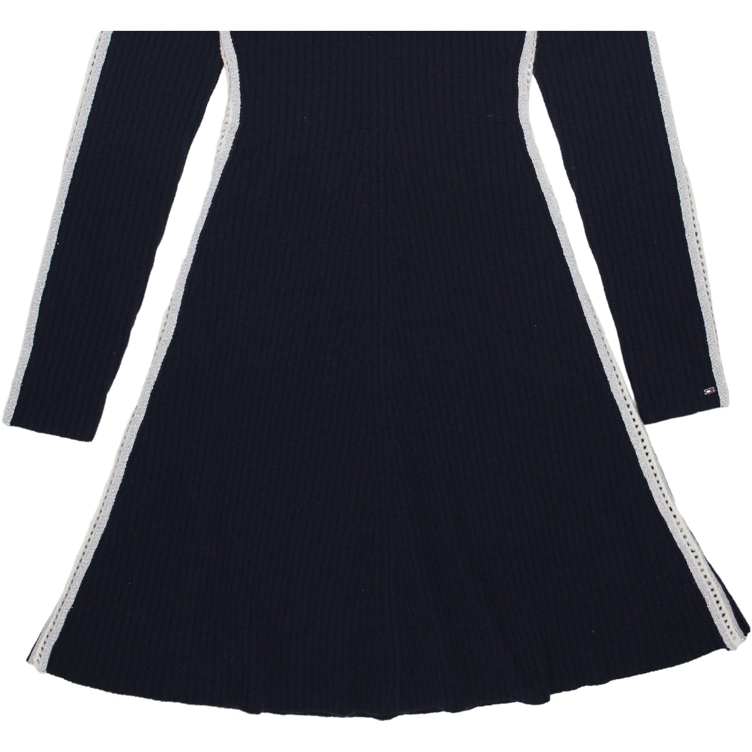 Tommy Hilfiger Navy Rib Fit & Flare Dress