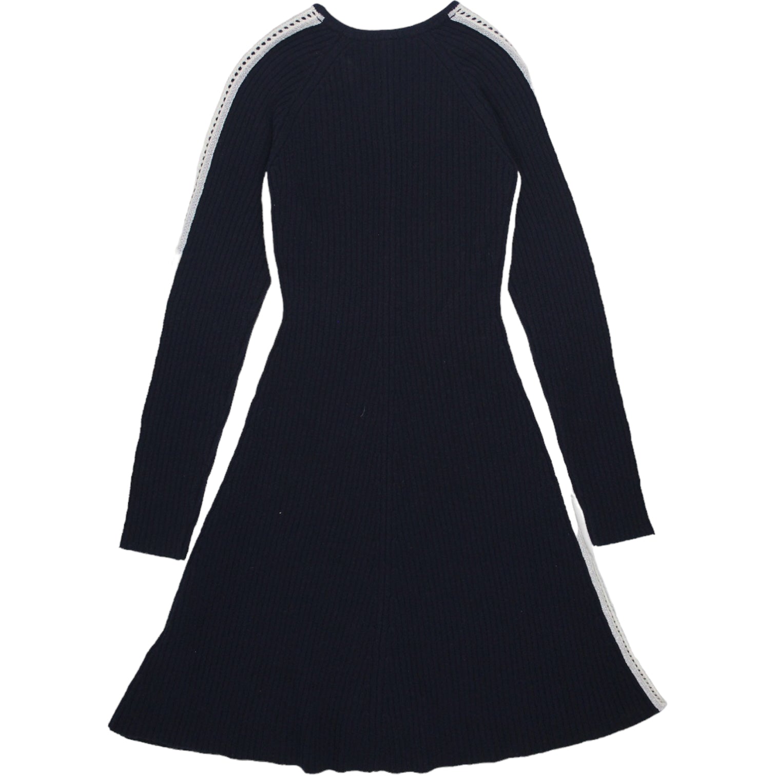 Tommy Hilfiger Navy Rib Fit & Flare Dress