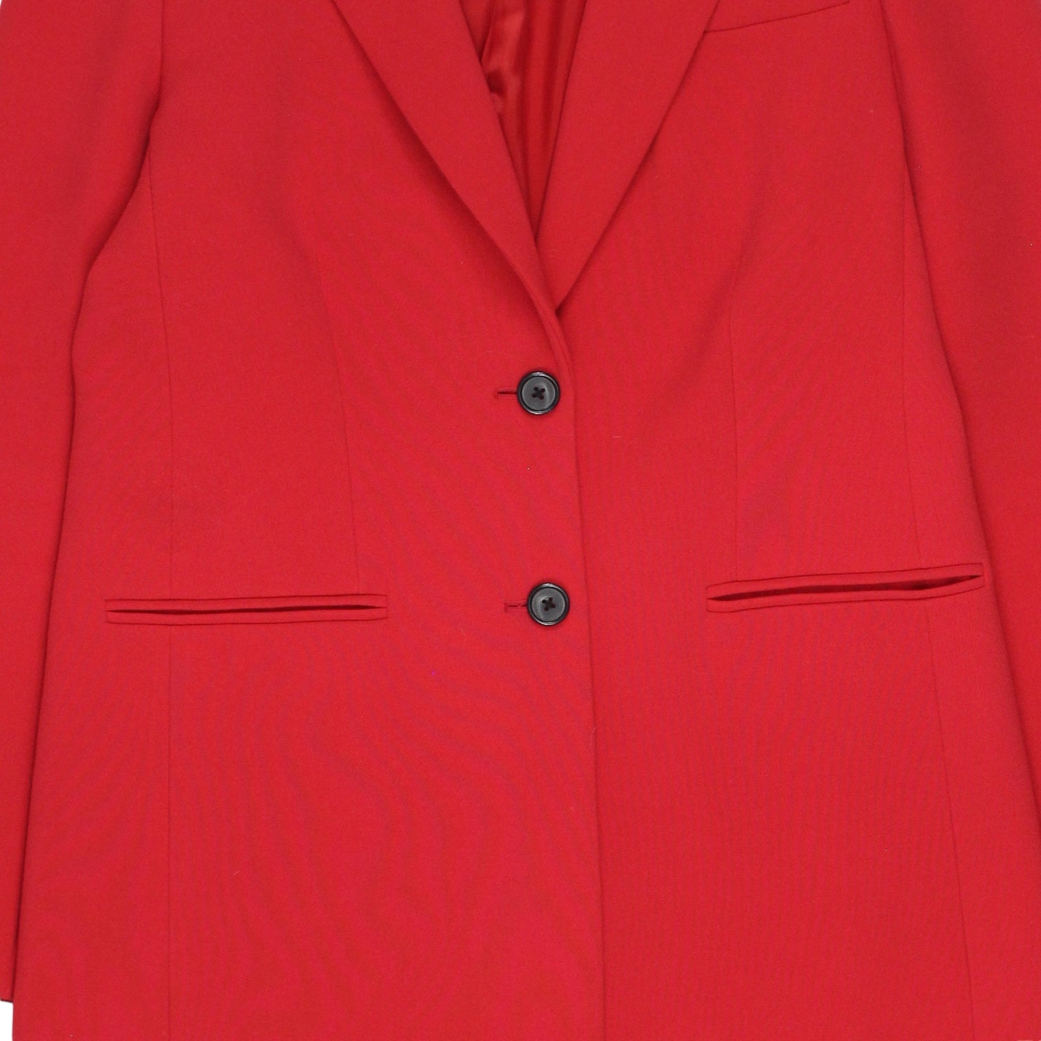 Hobbs Red Fitted Single Breasted Coat