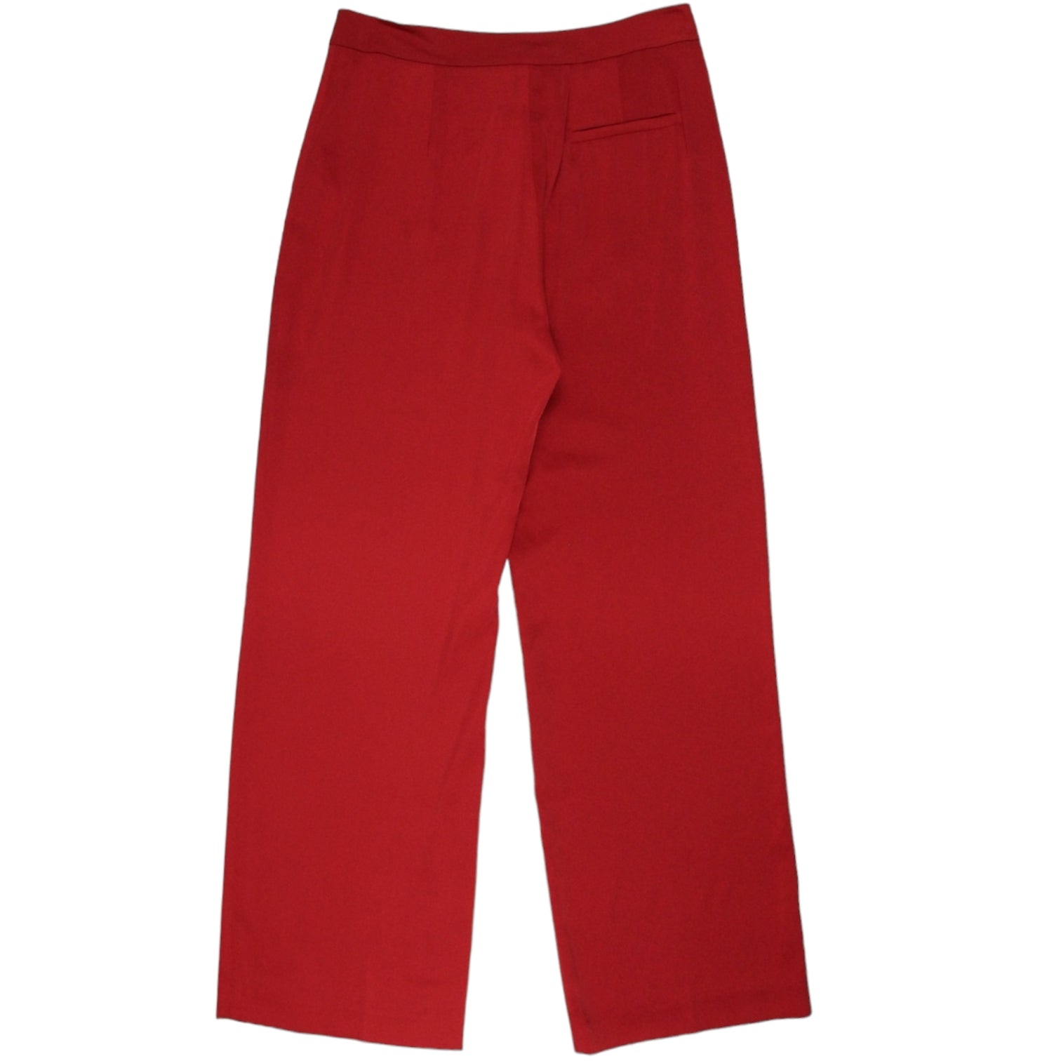 LK Bennett Red Wide Leg Silky Pants
