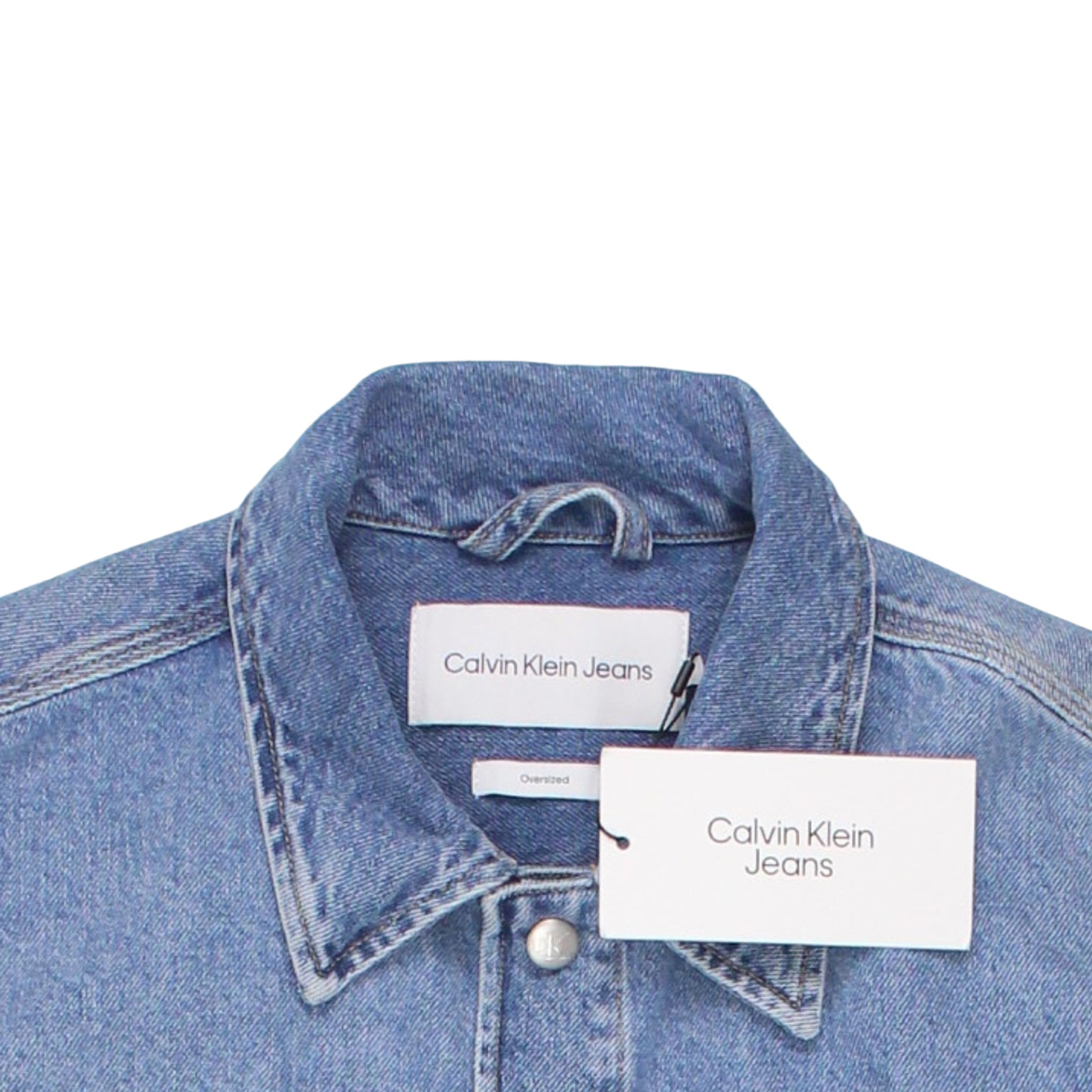 Calvin Klein Jeans Blue Boxy Utility Shirt Jacket
