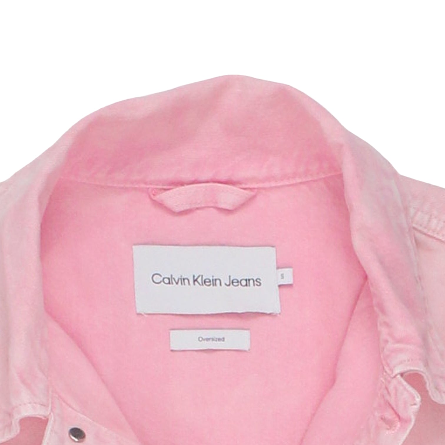 Calvin Klein Jeans Pink Denim Oversized Jacket
