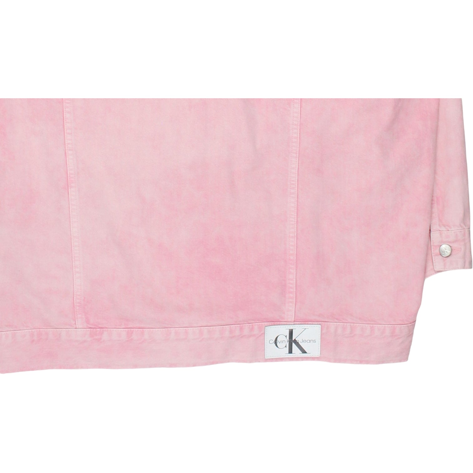 Calvin Klein Jeans Pink Denim Oversized Jacket