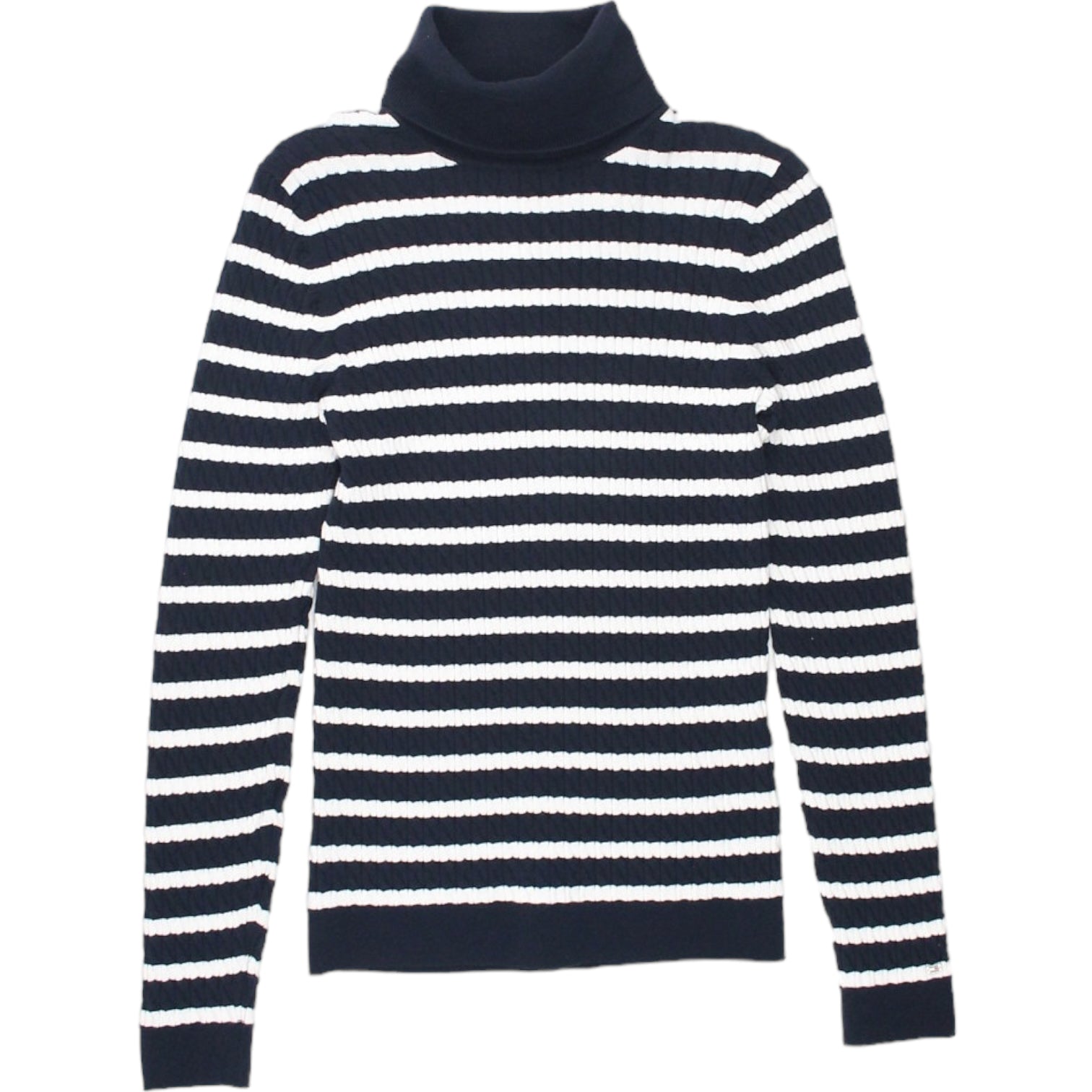 Tommy hilfiger black and best sale white sweater