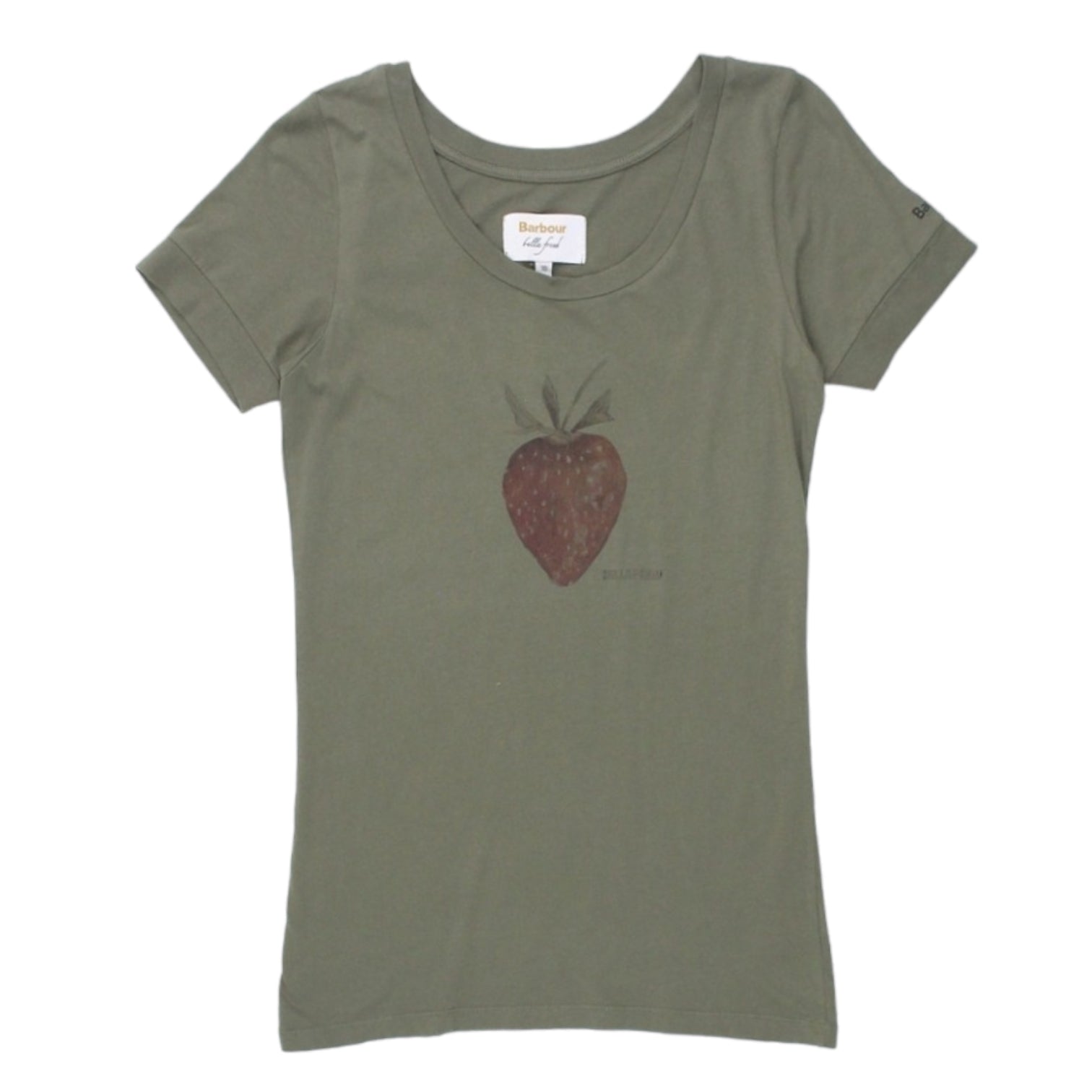 Bella Freud X Barbour Green T-Shirt Shop from Crisis Online