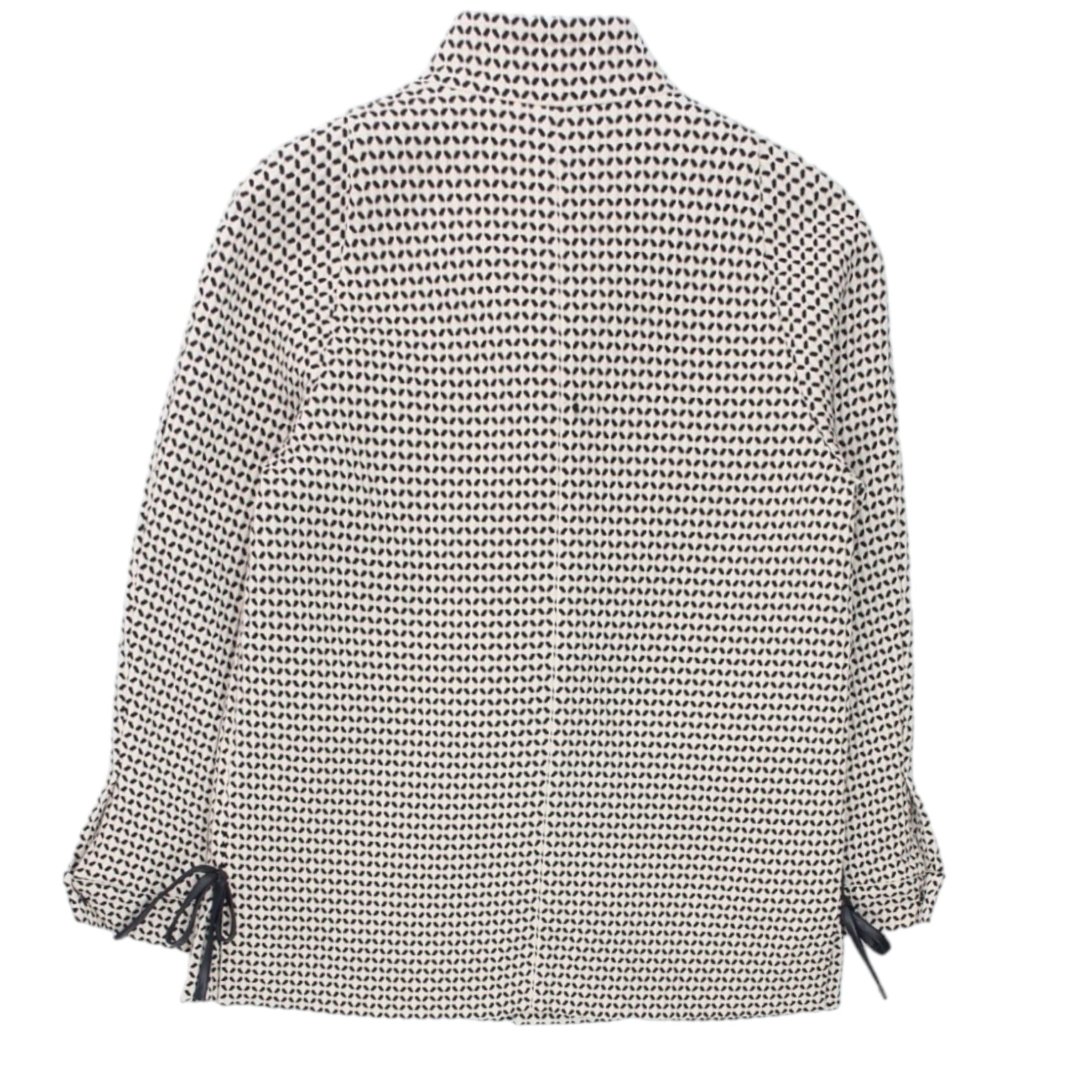 Osman Cream/Black Jacquard Mandarin Jacket