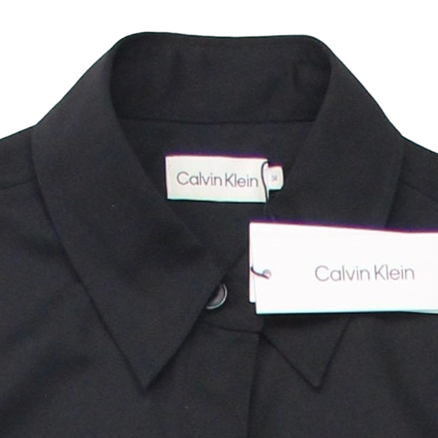 Calvin Klein Black Utility Shirt Dress