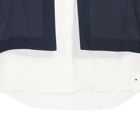 Tommy Hilfiger Navy/White Polka Dot Silk Shirt
