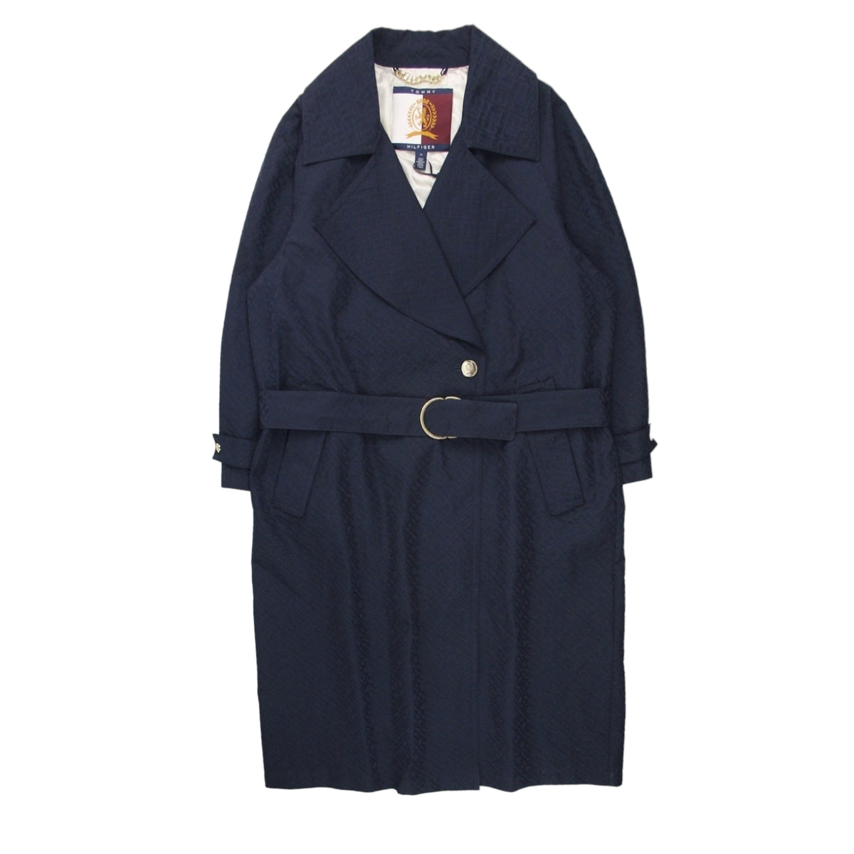 Tommy Hilfiger Navy Preppy Trench Coat
