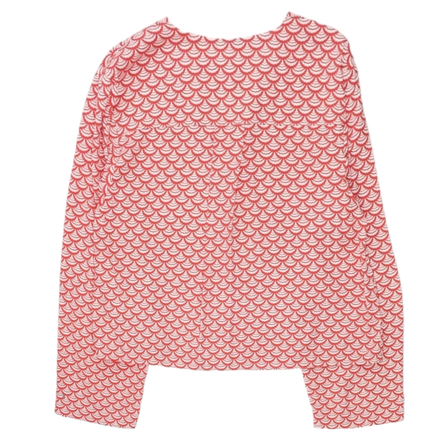 Tommy Hilfiger Red Varsity V-Neck Blouse