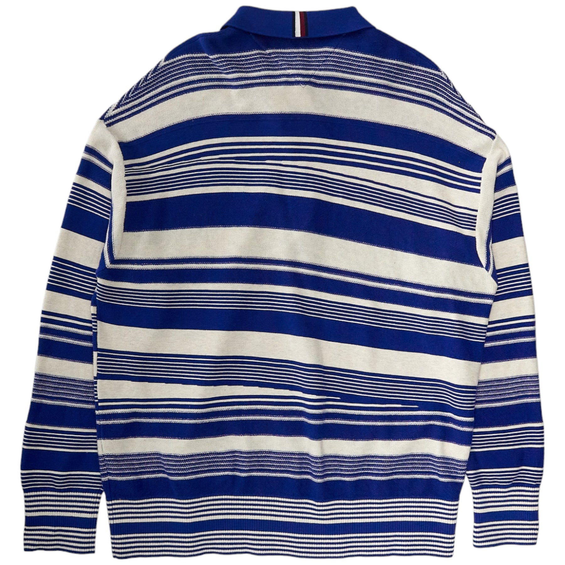 Tommy Hilfiger Blue/White Polo Jumper