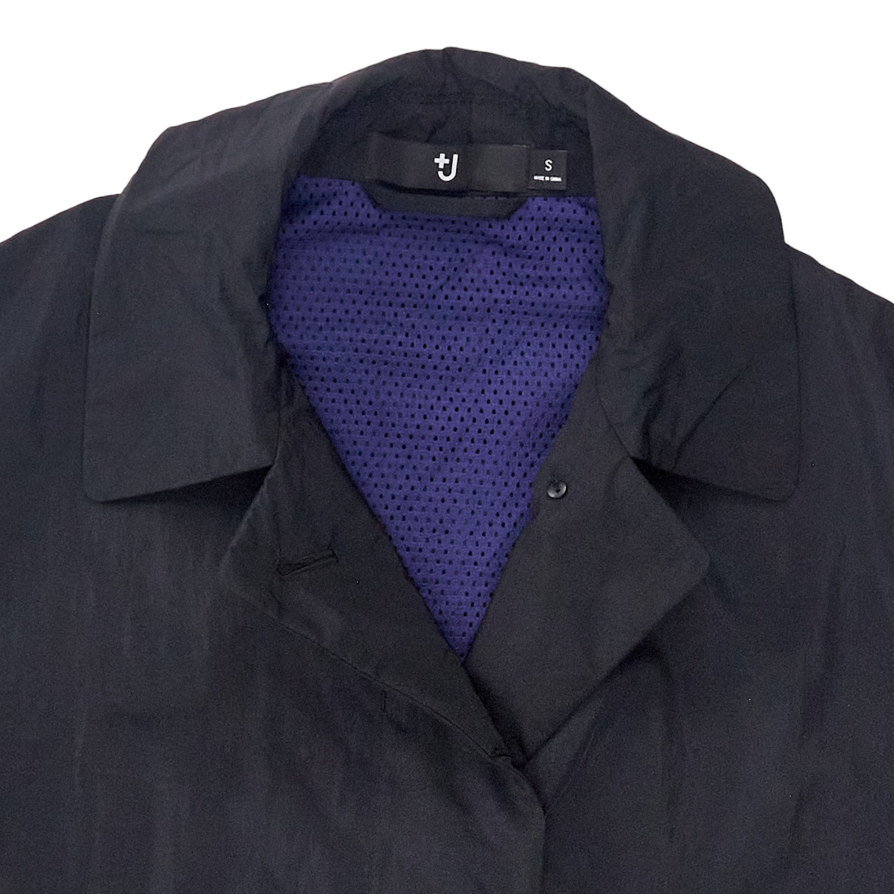 Uniqlo +J Black Oversized Light Coat