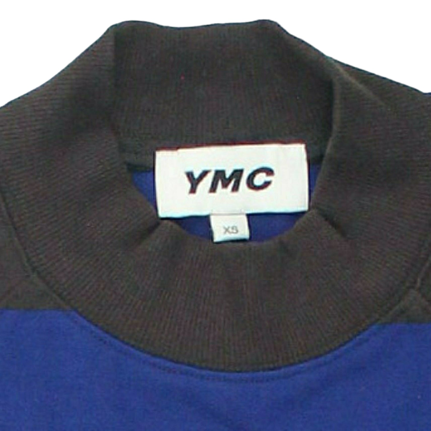 YMC Brown/Blue Cropped Sweatshirt
