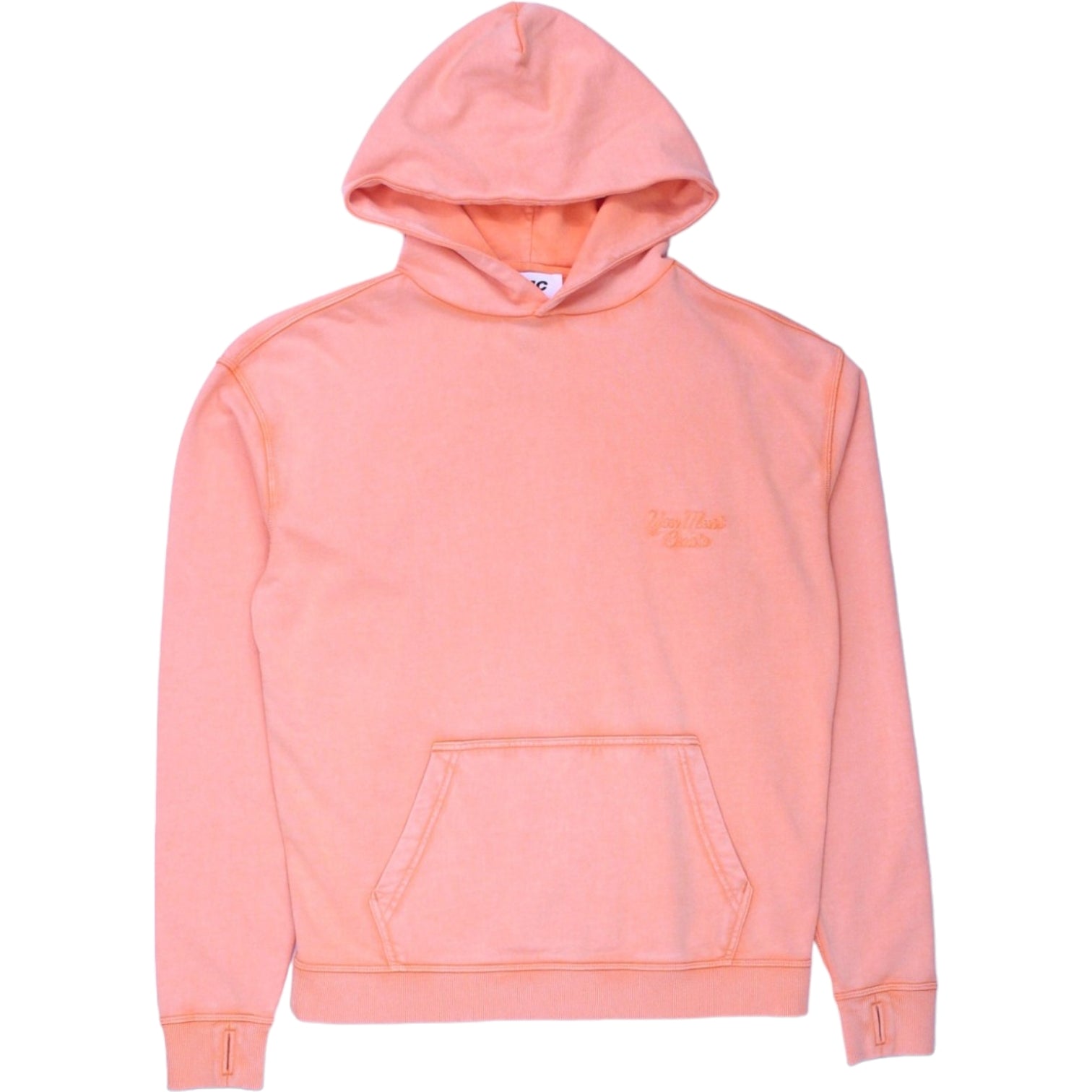 YMC Washed Orange Hooded Sweatshirt