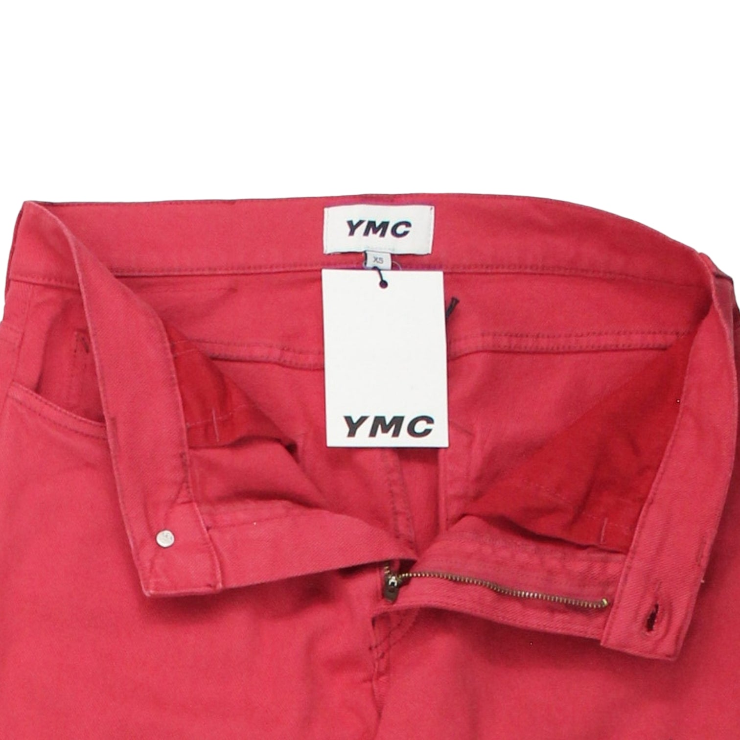 YMC Cardinal Red Tearaway Jean