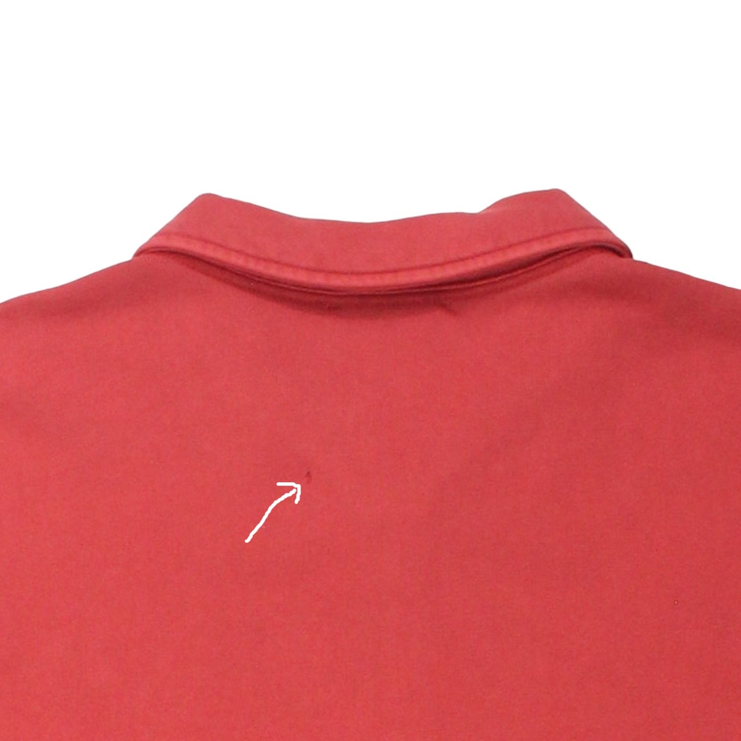 YMC Red 1/4 Zip Sugden Sweatshirt