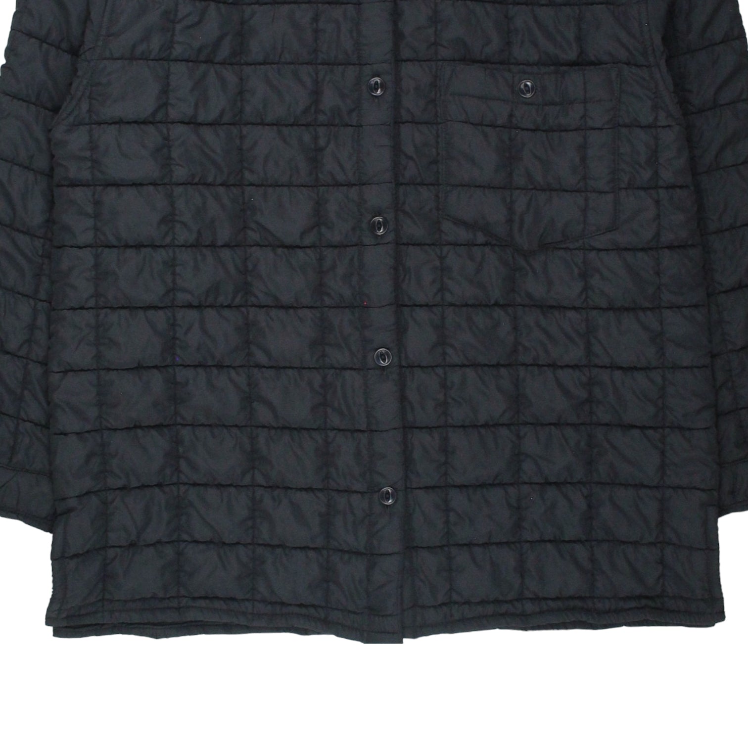 YMC Black Quilted Mitchum Overshirt