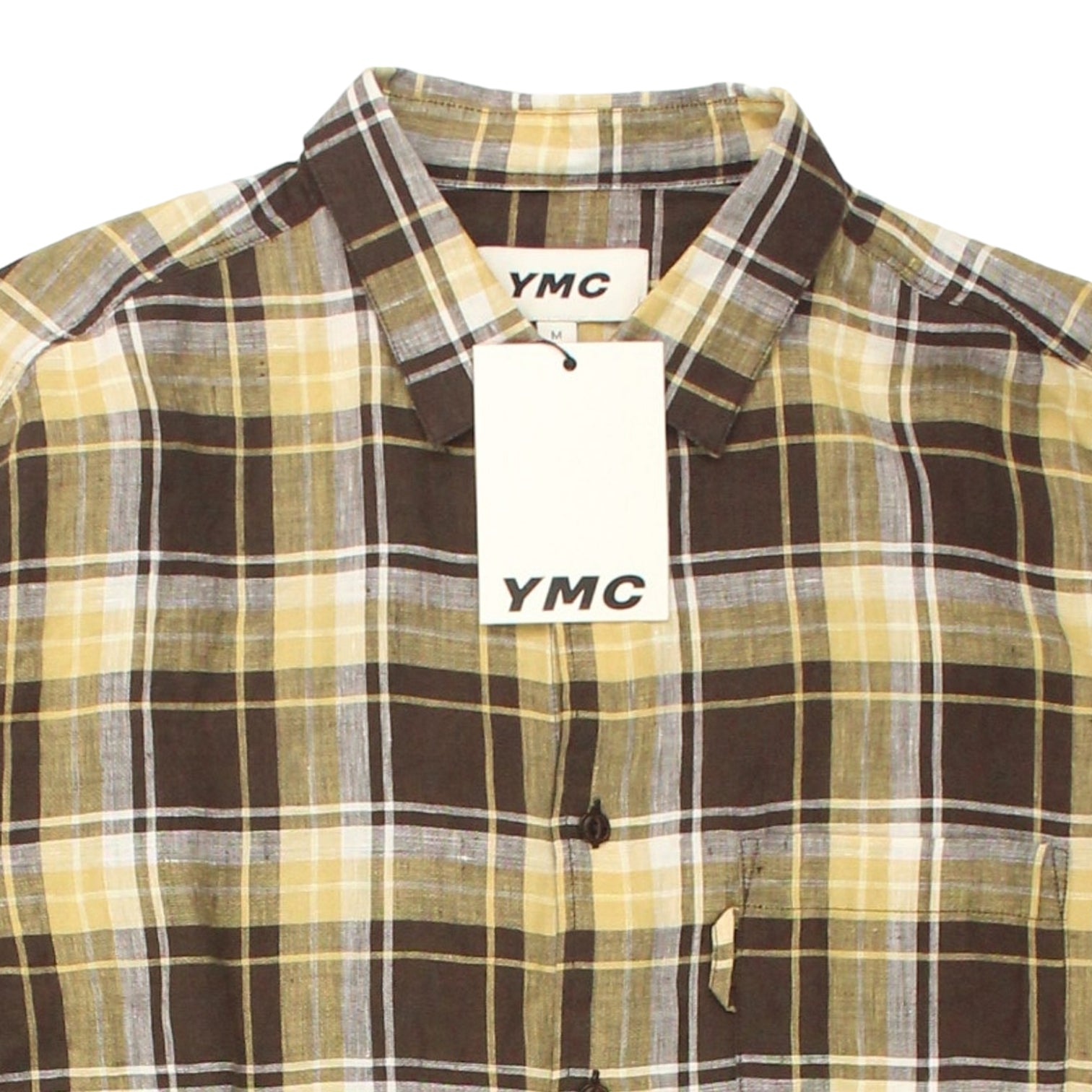 YMC Brown/Multi Check Linen Shirt