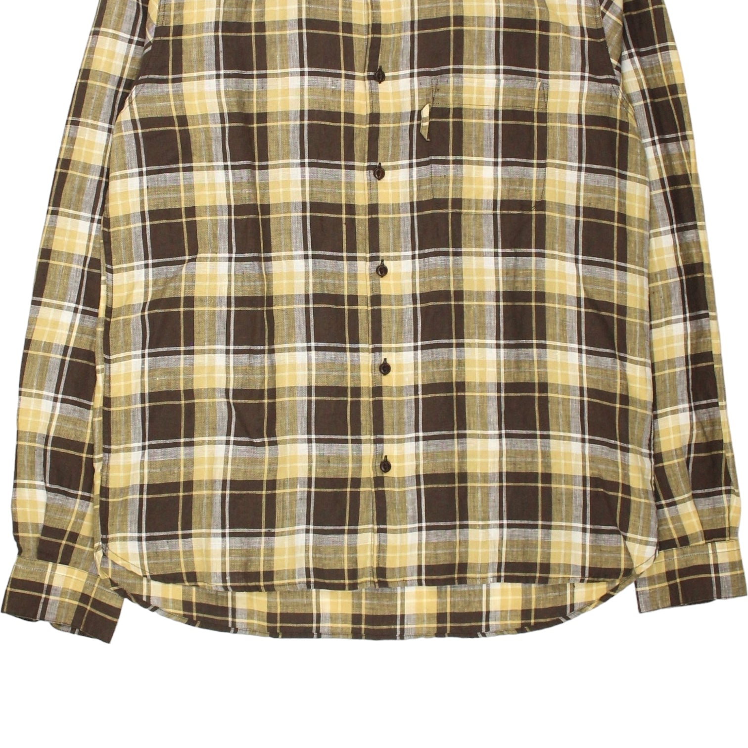 YMC Brown/Multi Check Linen Shirt