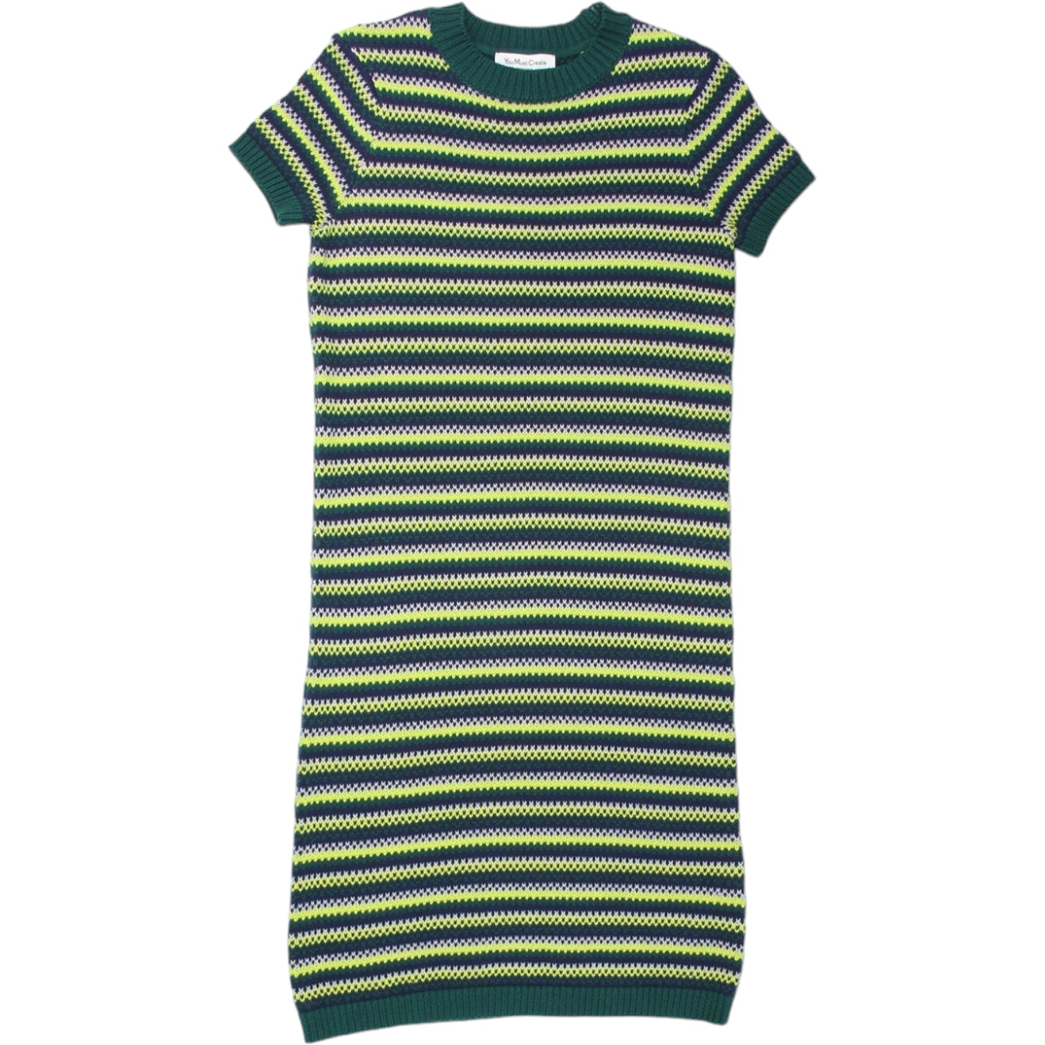 YMC Peacoat/Lime Knit Dress