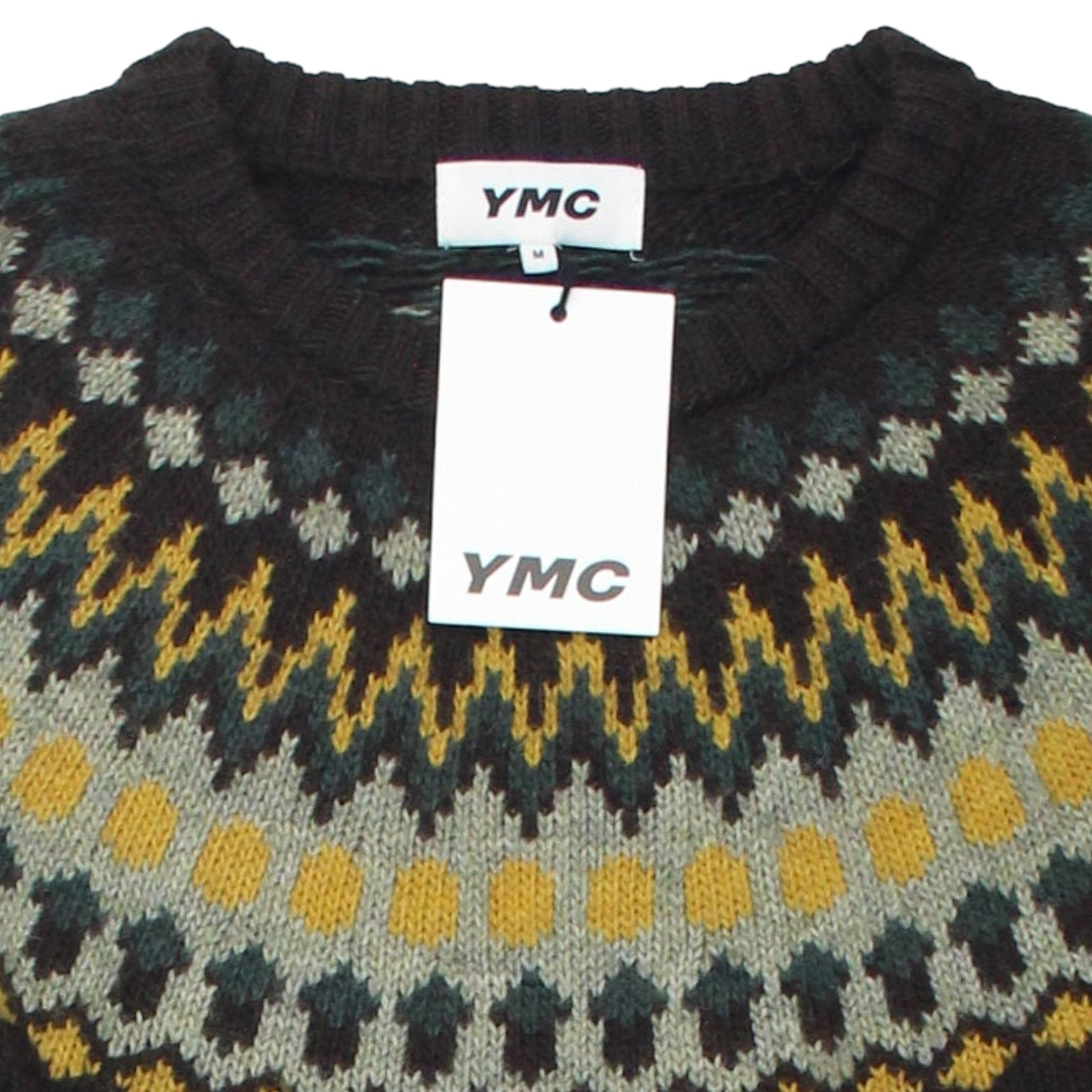 YMC Brown/Multi Fairisle Jumper