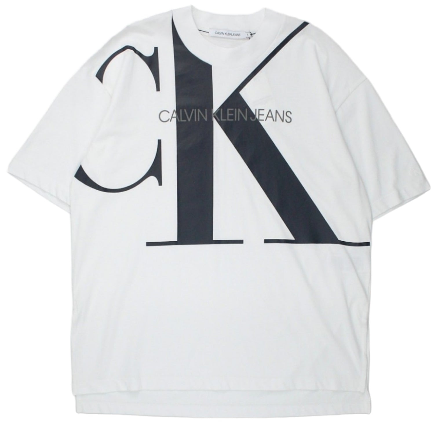 Calvin Klein Jeans White Graphic Tunic Tee