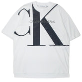 Calvin Klein Jeans White Graphic Tunic Tee