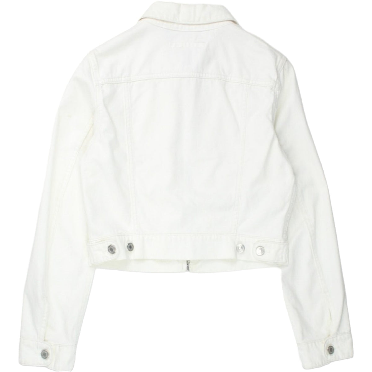 Katharine Hamnett White Short Brushed Cotton Jacket