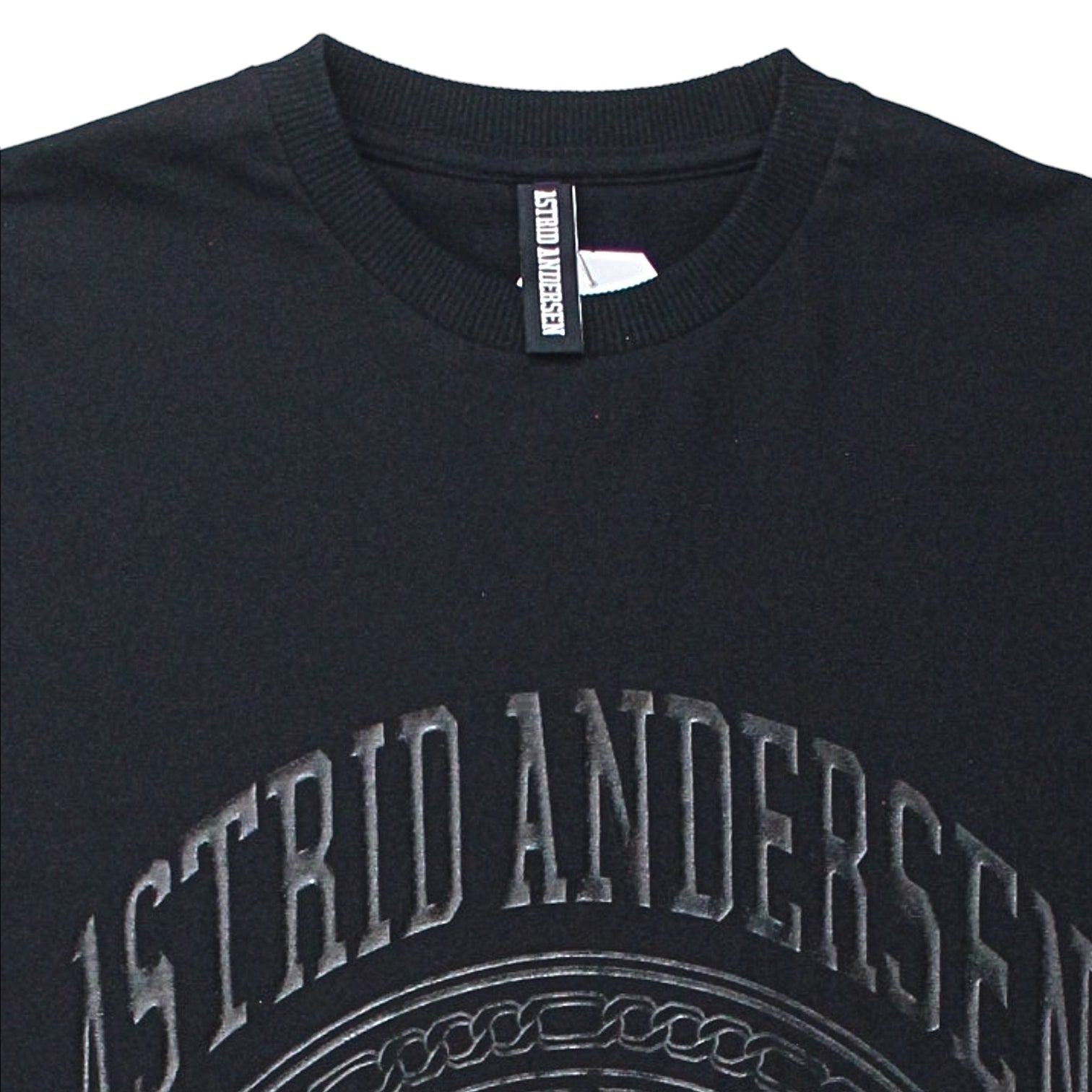 Astrid Anderson Black Screenprint Logo Tee