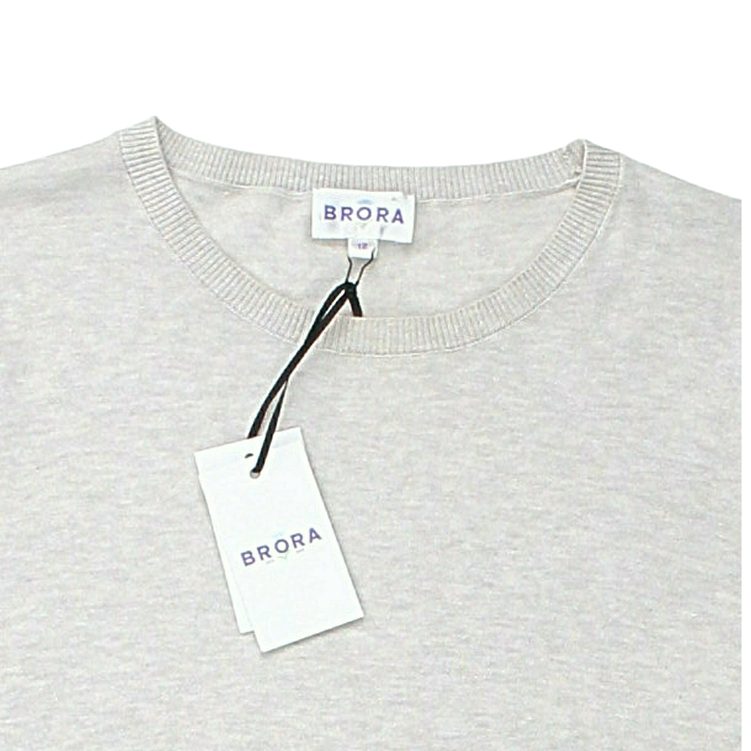 Brora Driftwood Cotton Knit Classic T-Shirt