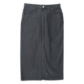 Hush Black Coated Pencil Skirt