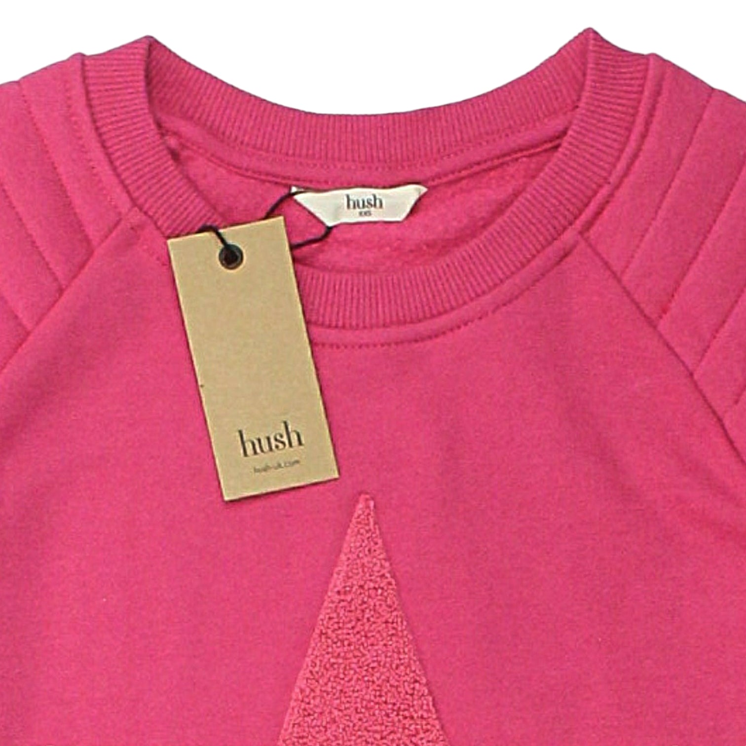 Hush Pink Star Biker Sweat Top
