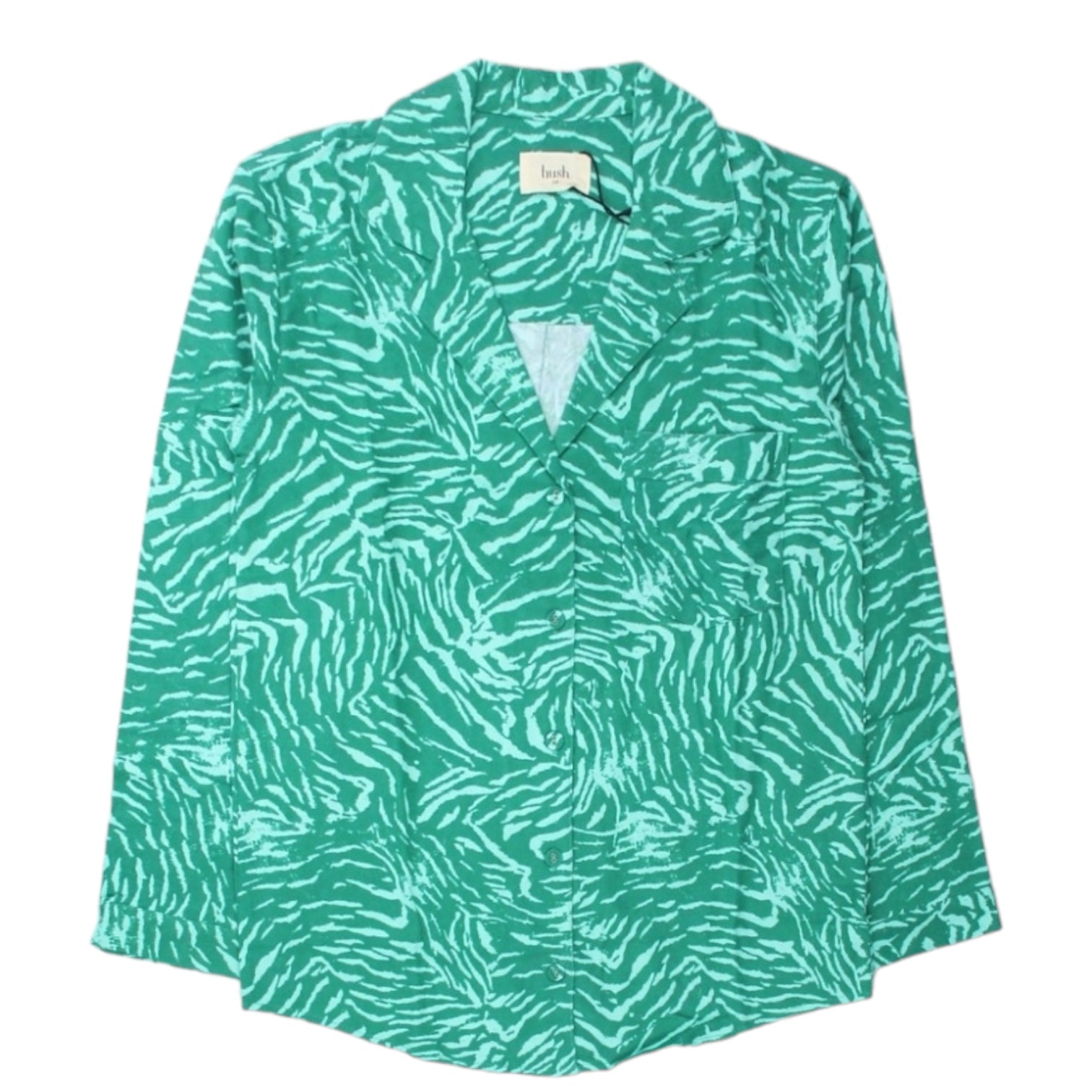 Hush Green/Tiger Mark Joy Flannel PJ's