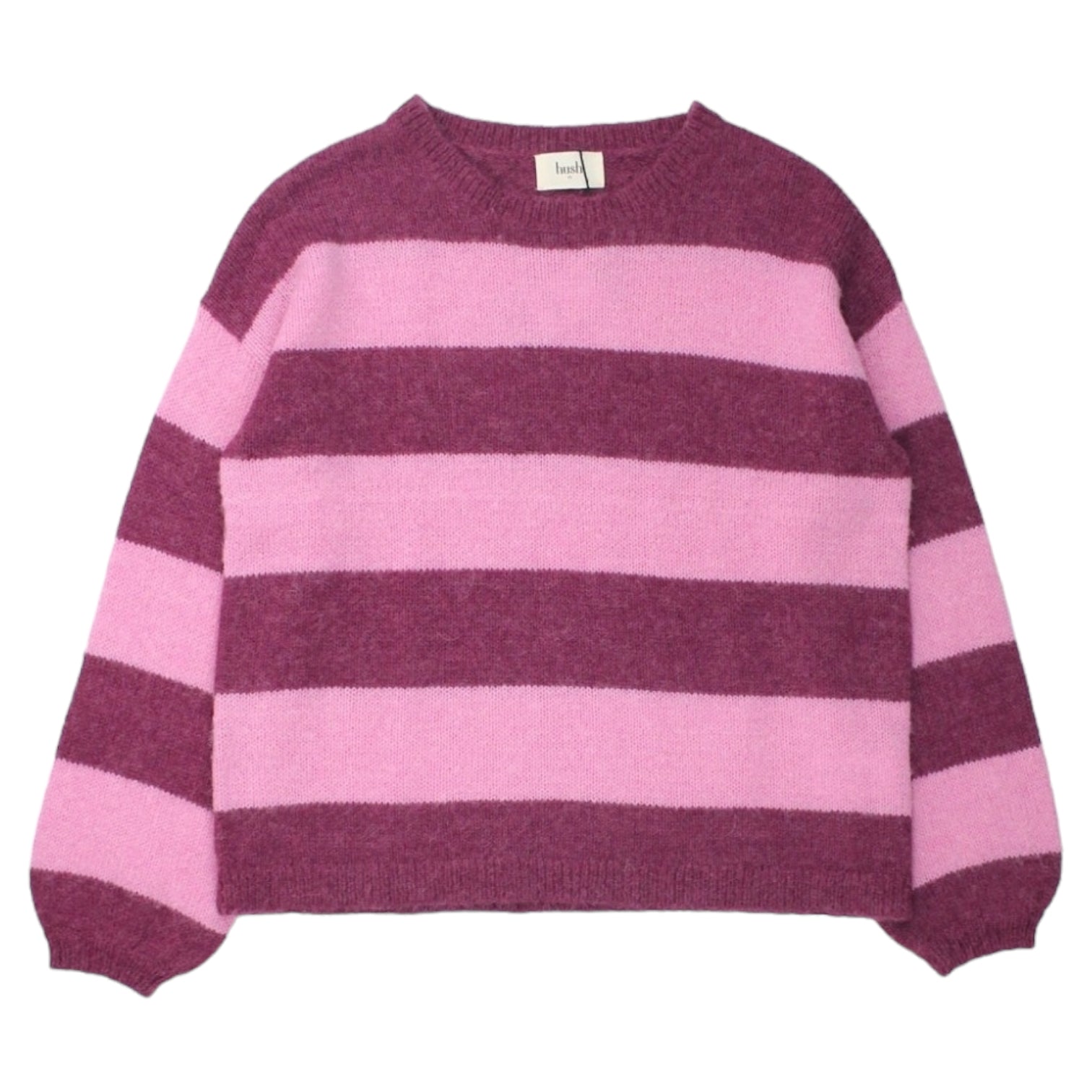 Hush Pink/Purple Mabel Stripe Knit Jumper XS| Shop from